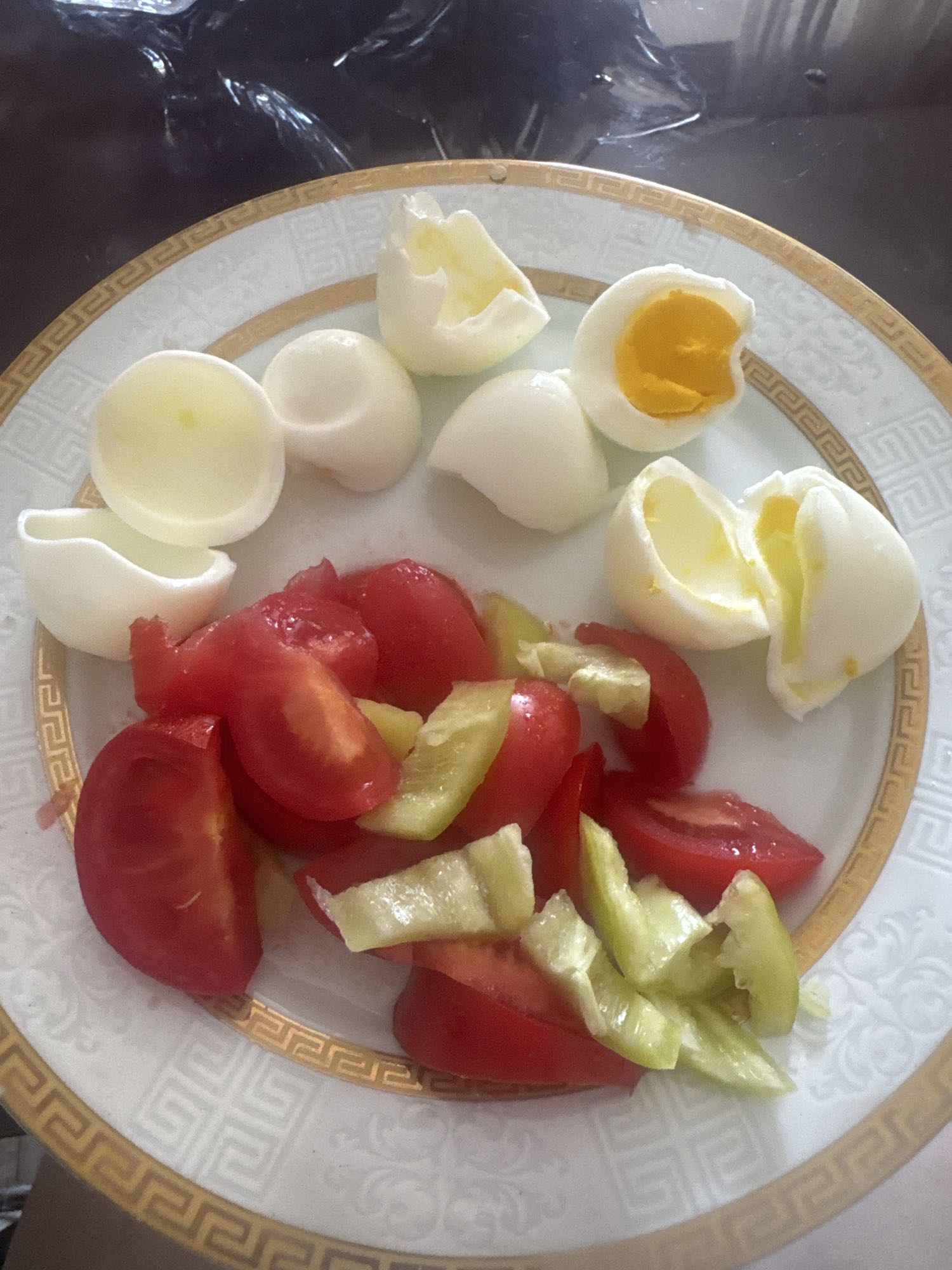 Yumurta ve Sebze Tabağı