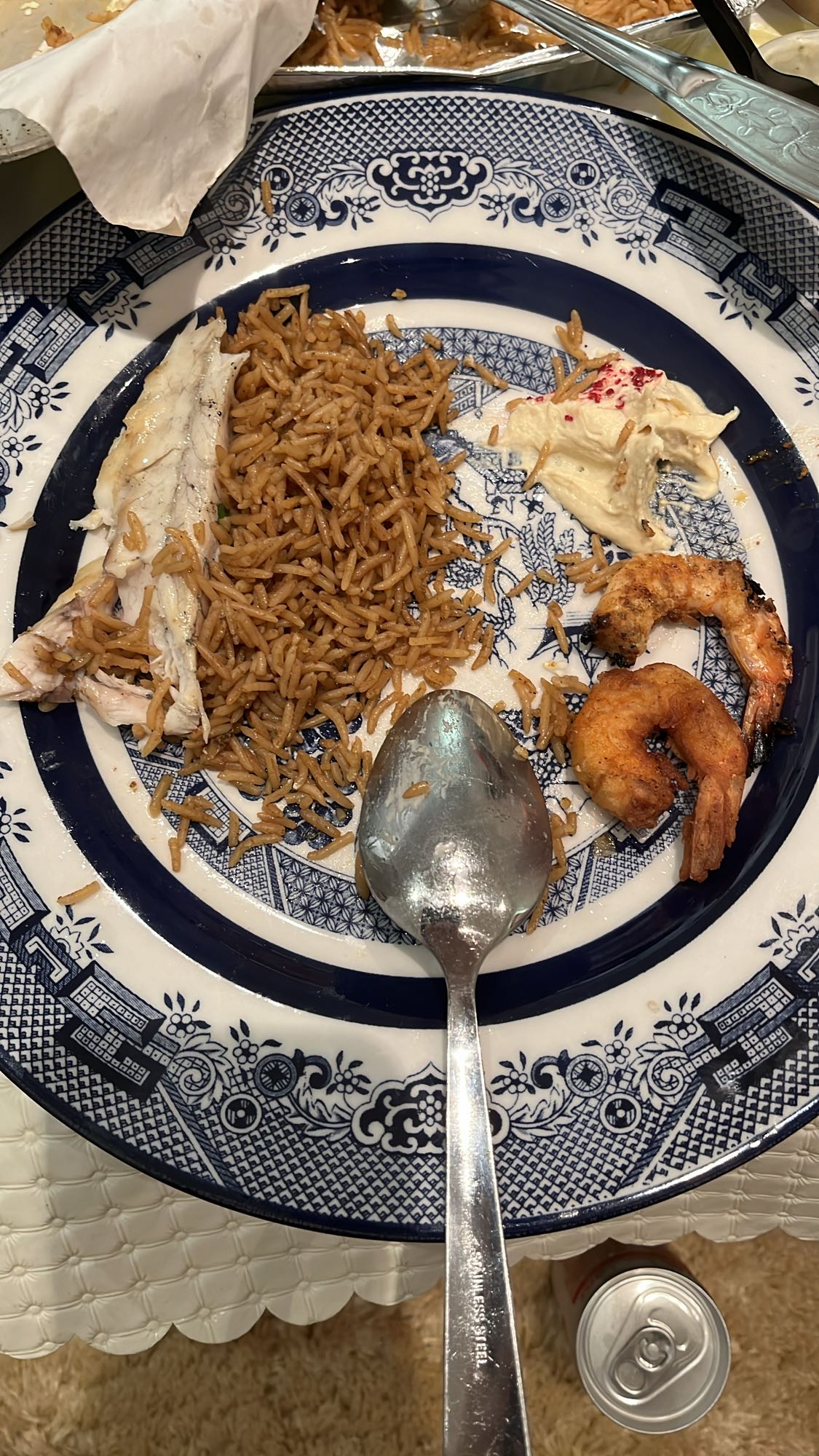 Rice with fish and shrimp