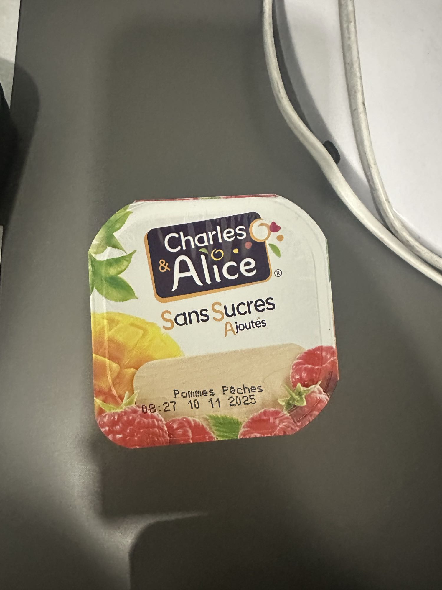 Compote pommes pêches