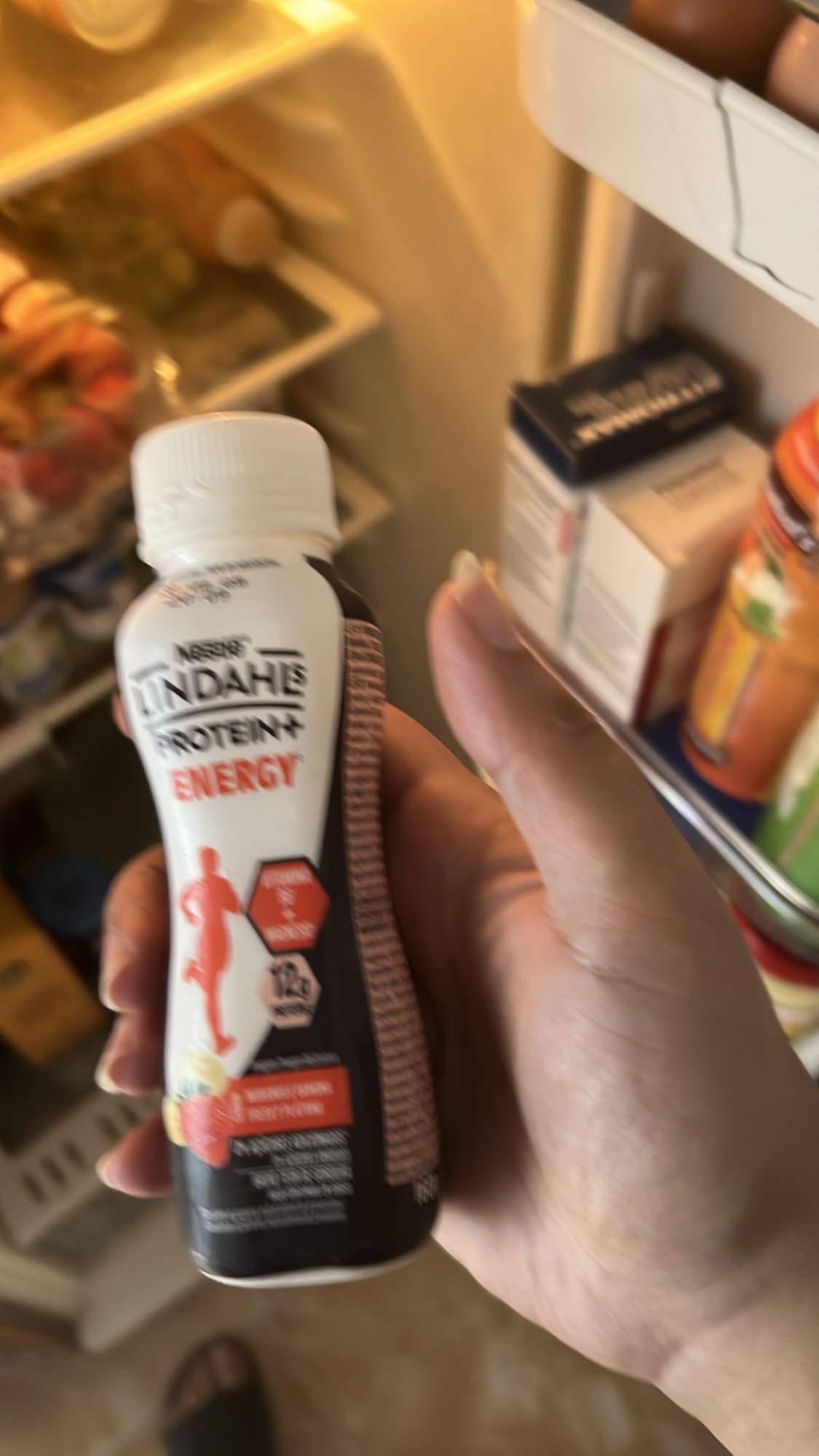 batido proteico fresa