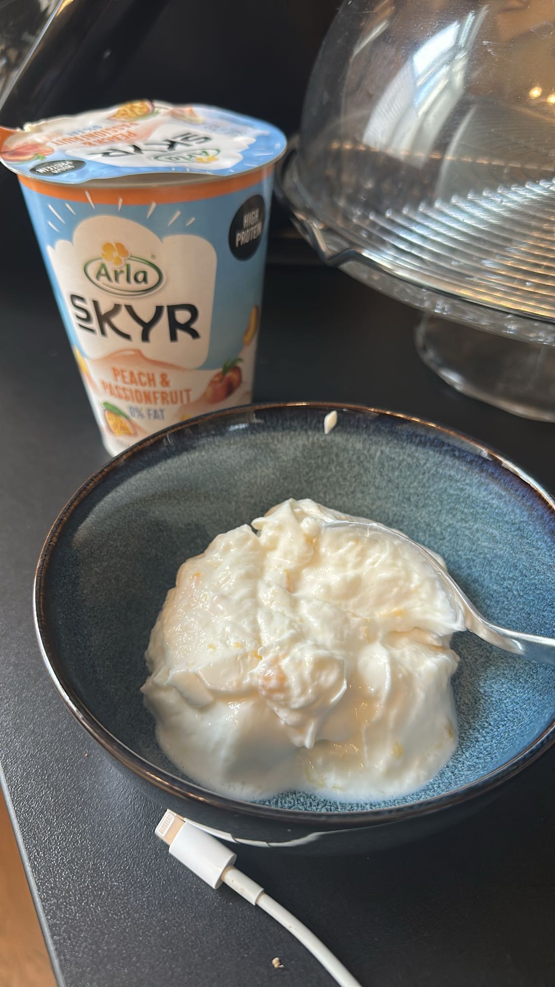 Peach Skyr Yogurt