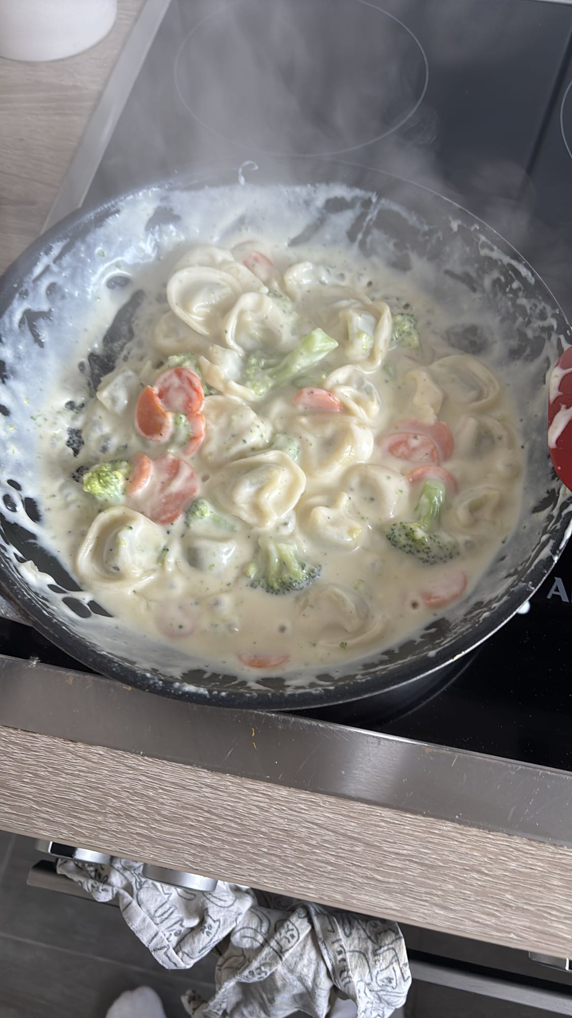 Tortellini met roomsaus
