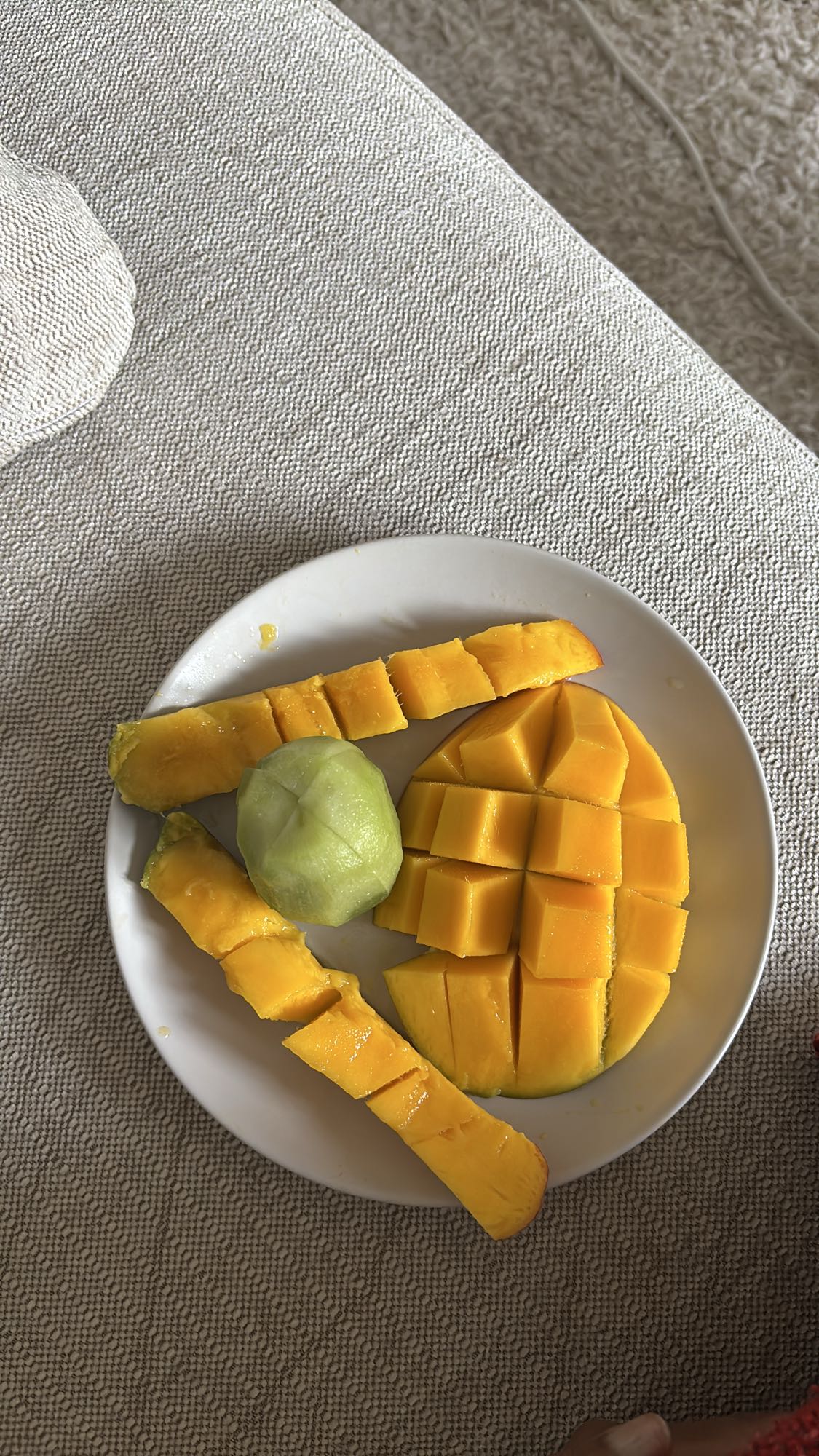 Mango och melon tallrik