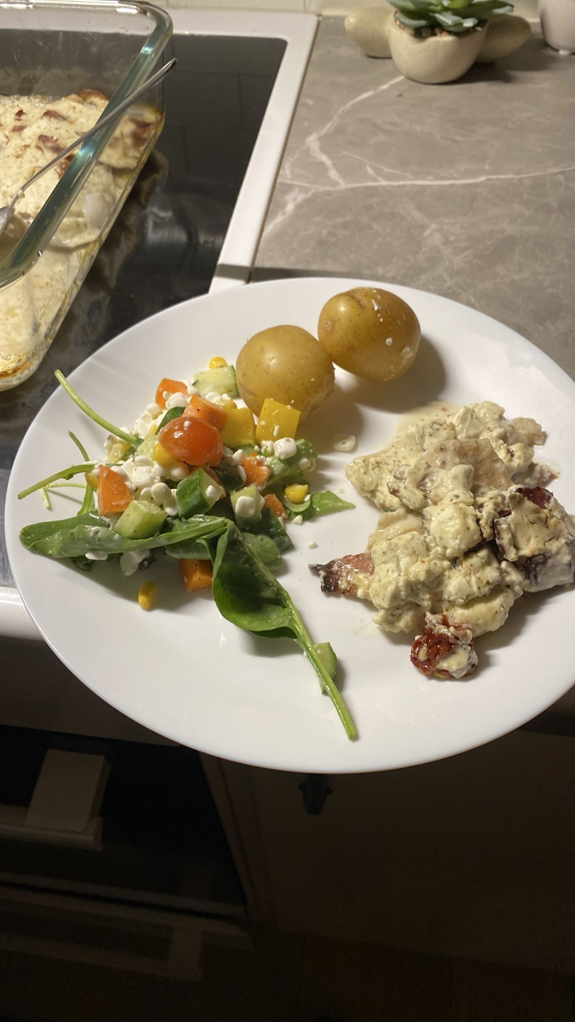 Torskgratäng med potatis