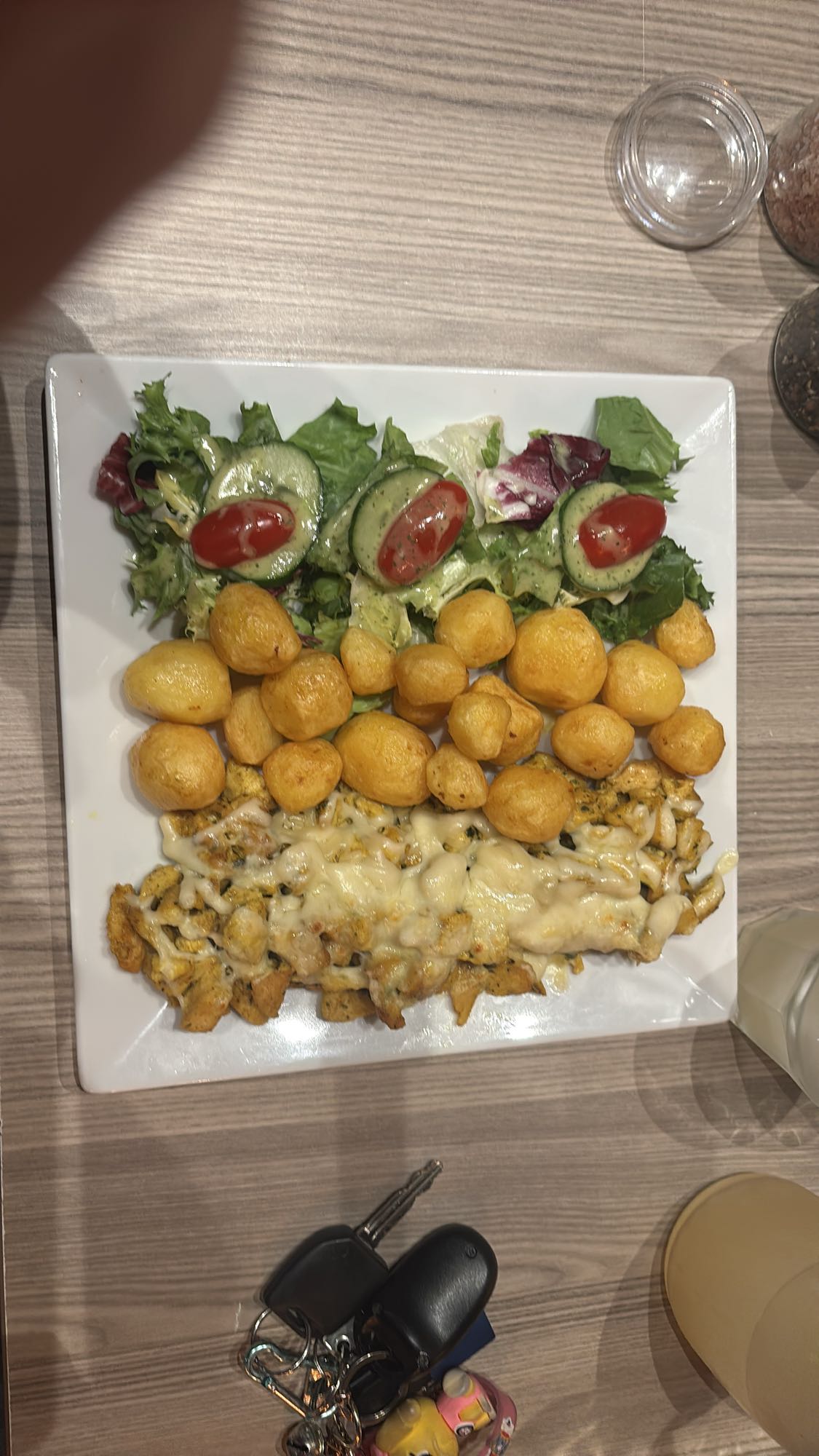 Kurczak z serem i ziemniakami