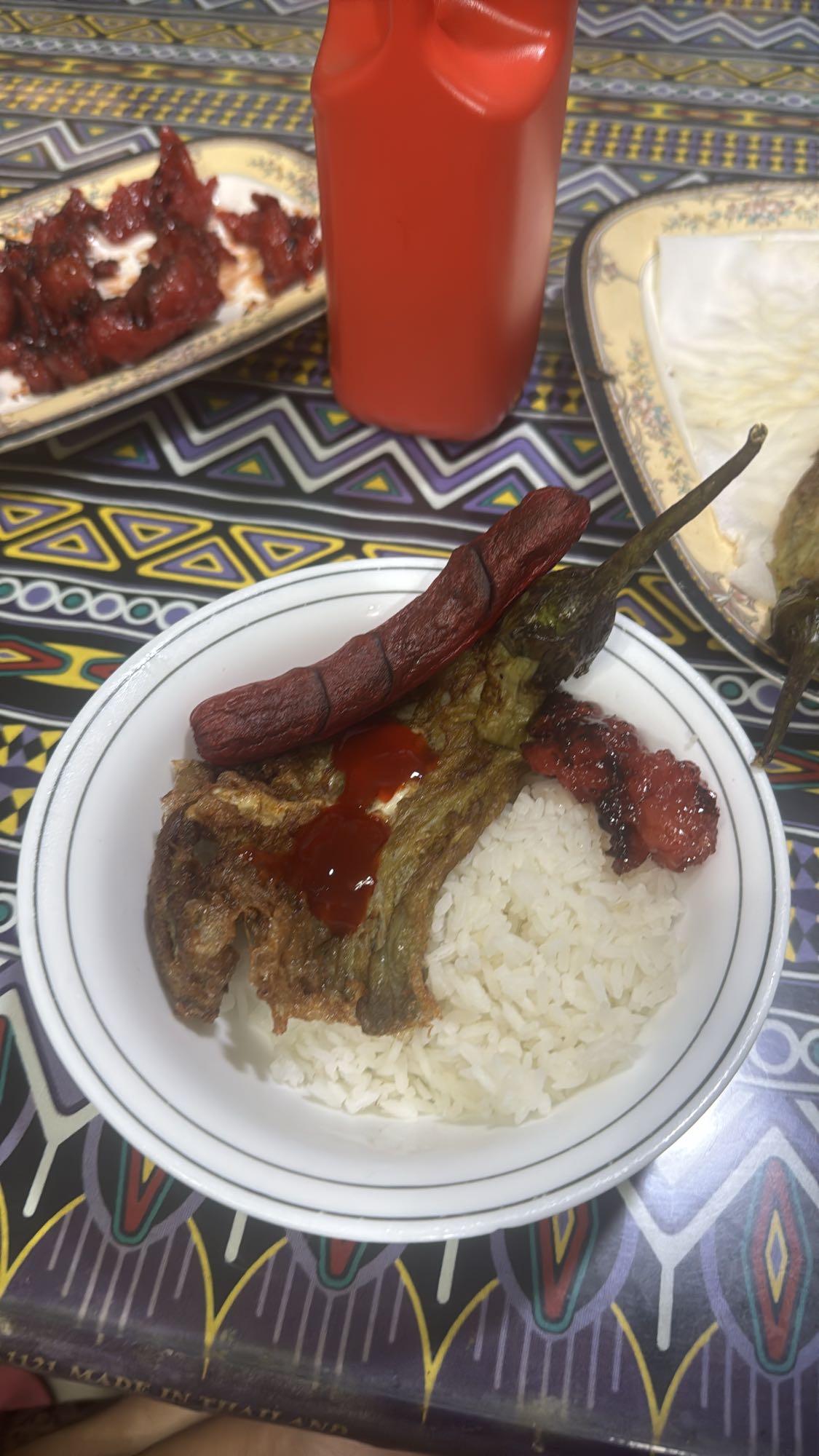 Eggplant Rice with Sausage
