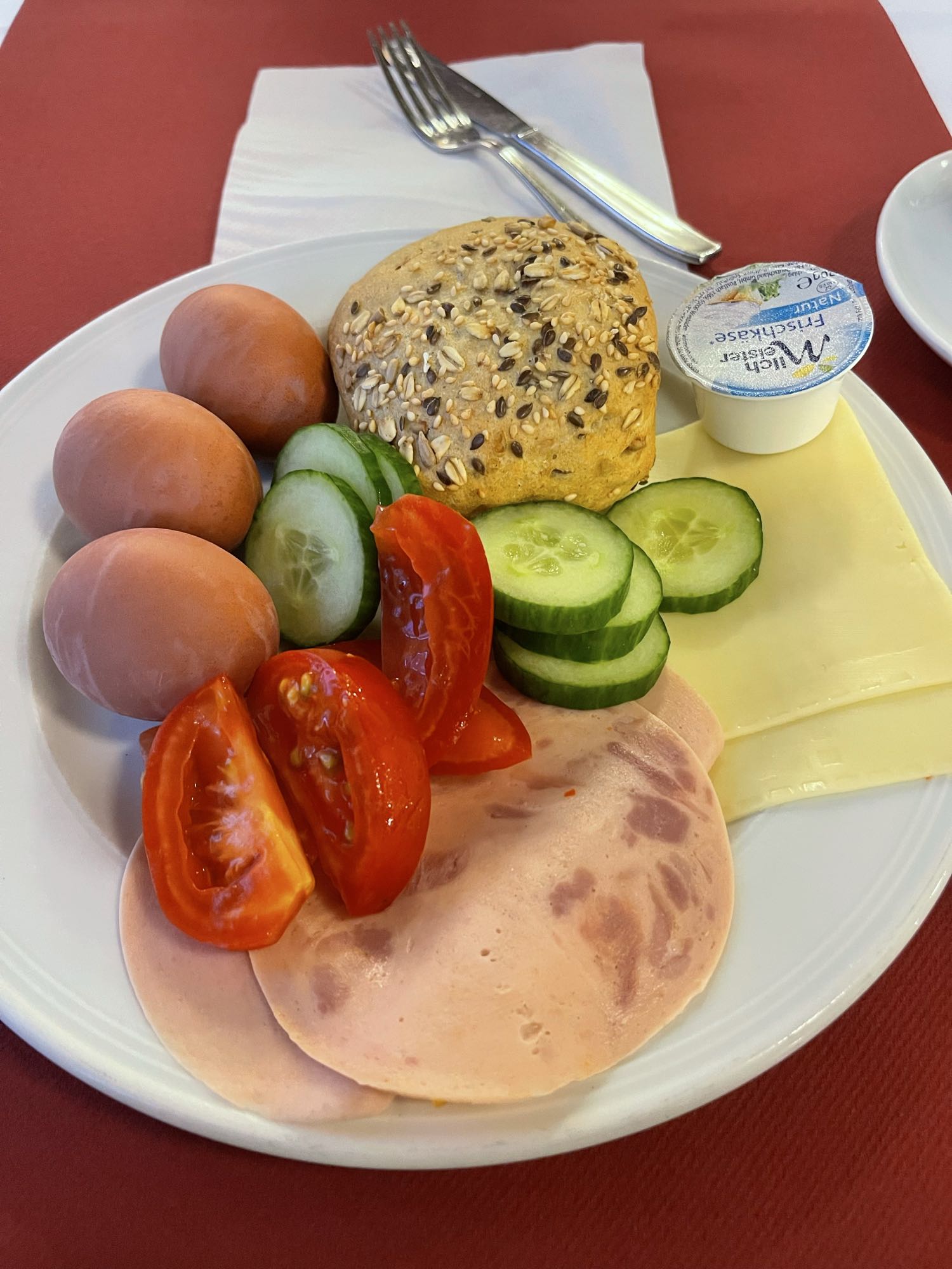 Deutsches Frühstücksteller