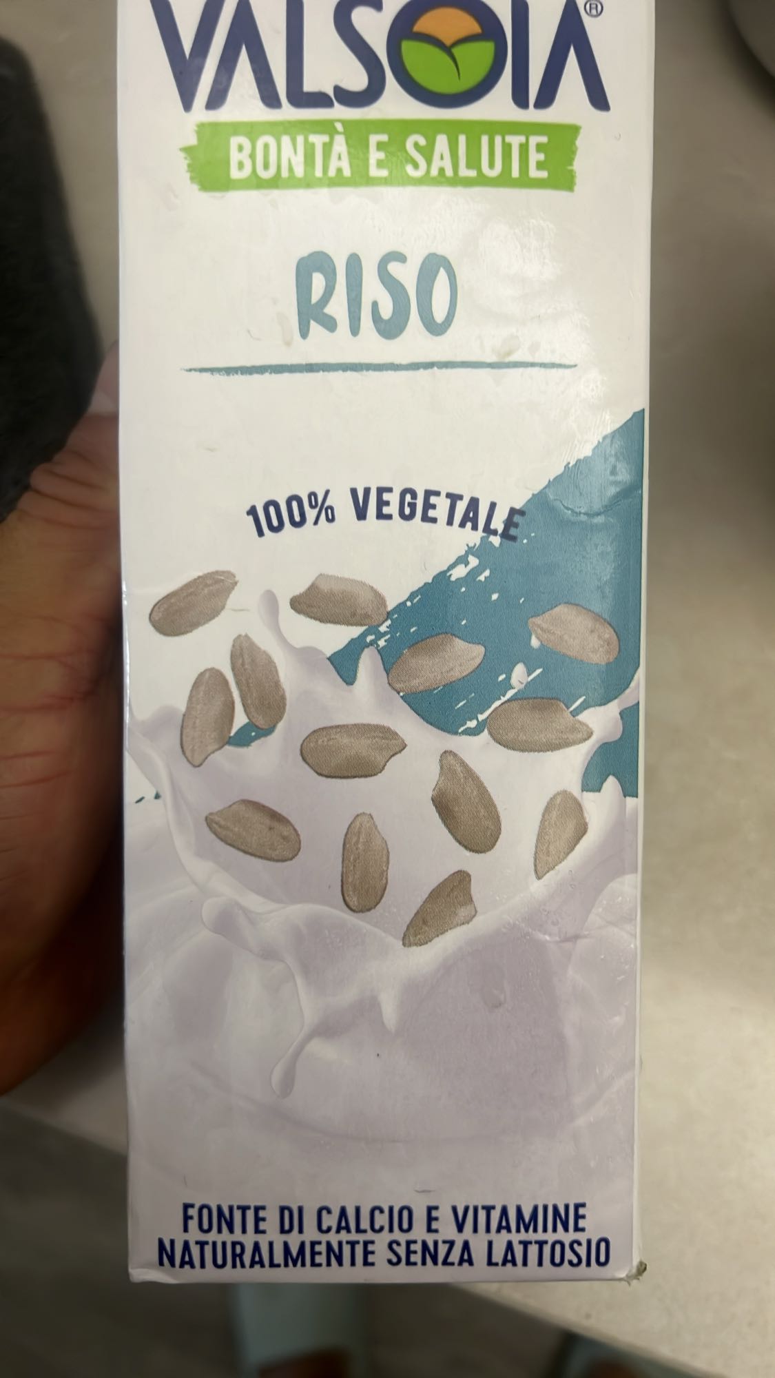 Latte di riso vegetale