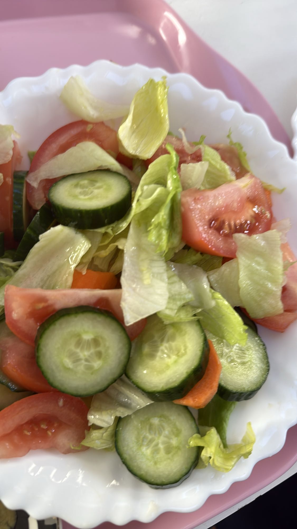 Enkel grønnsakssalat