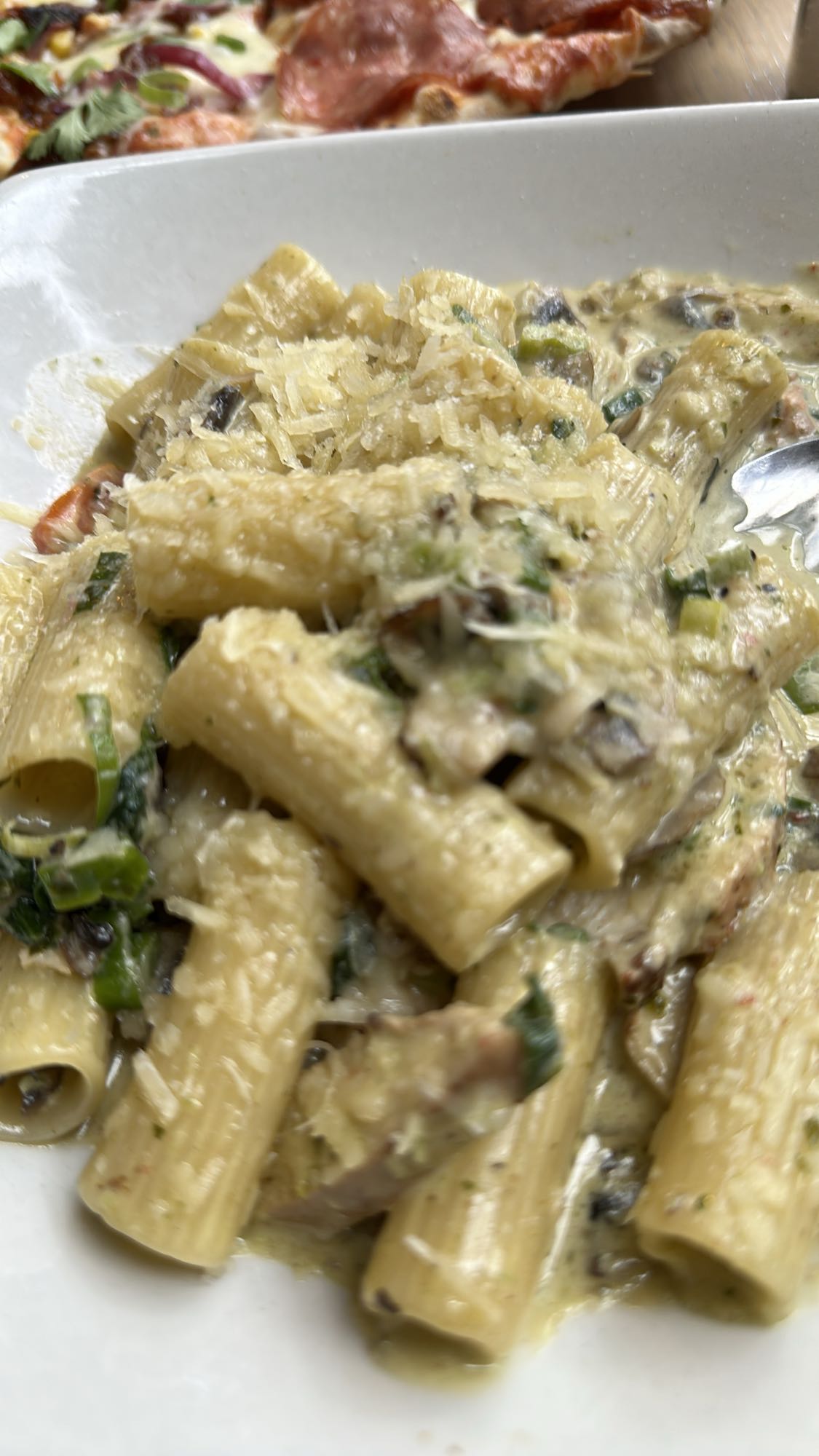 Creamy mushroom pasta