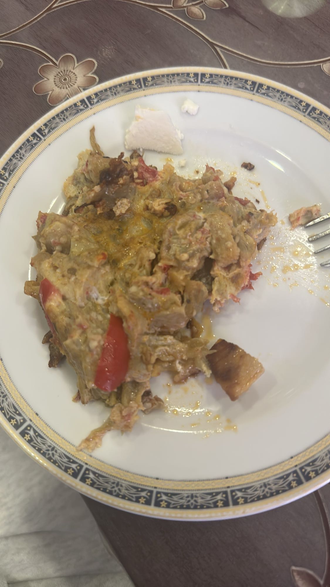 Eggplant scramble plate
