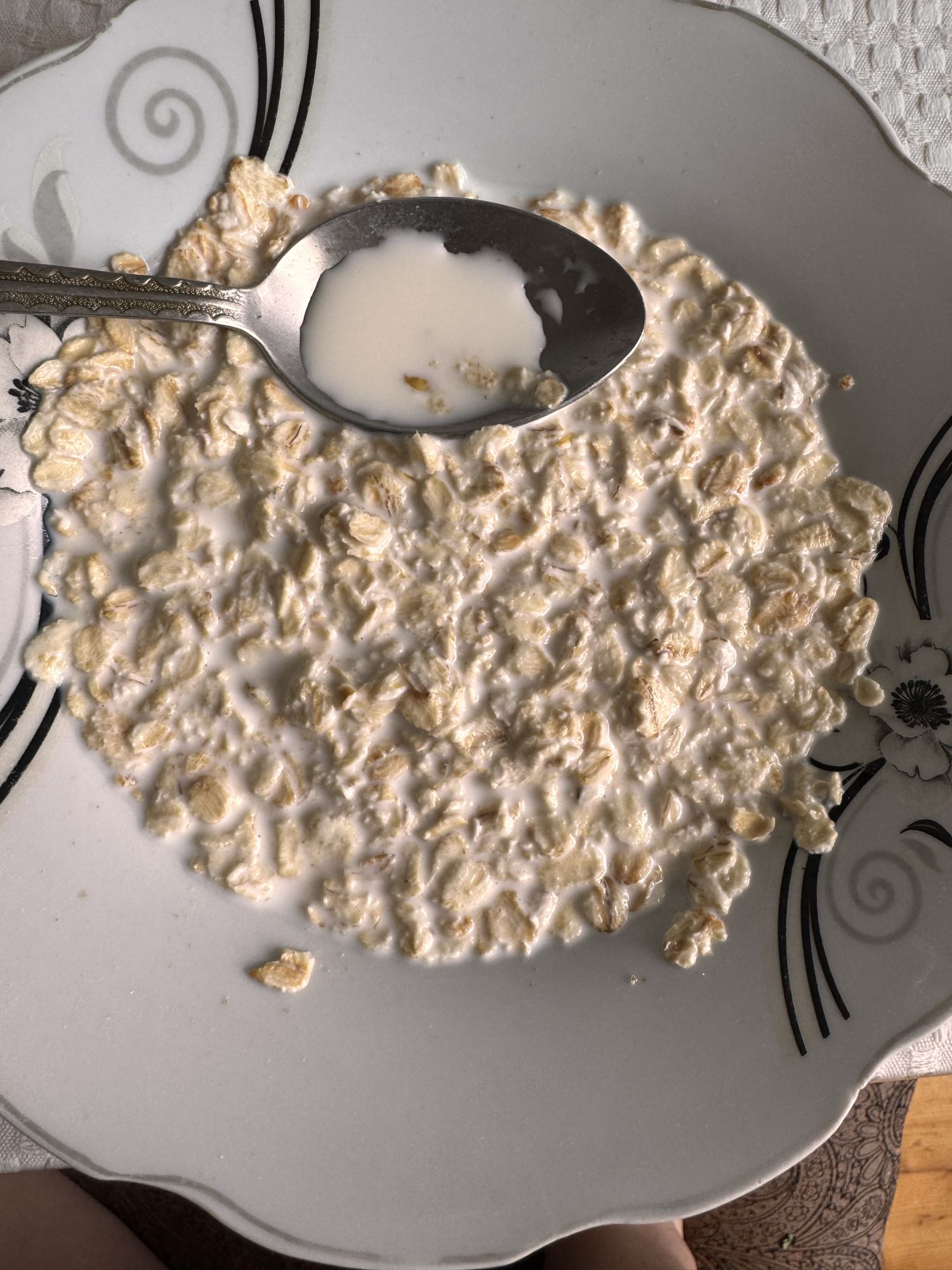 Sütlü yulaf ezmesi