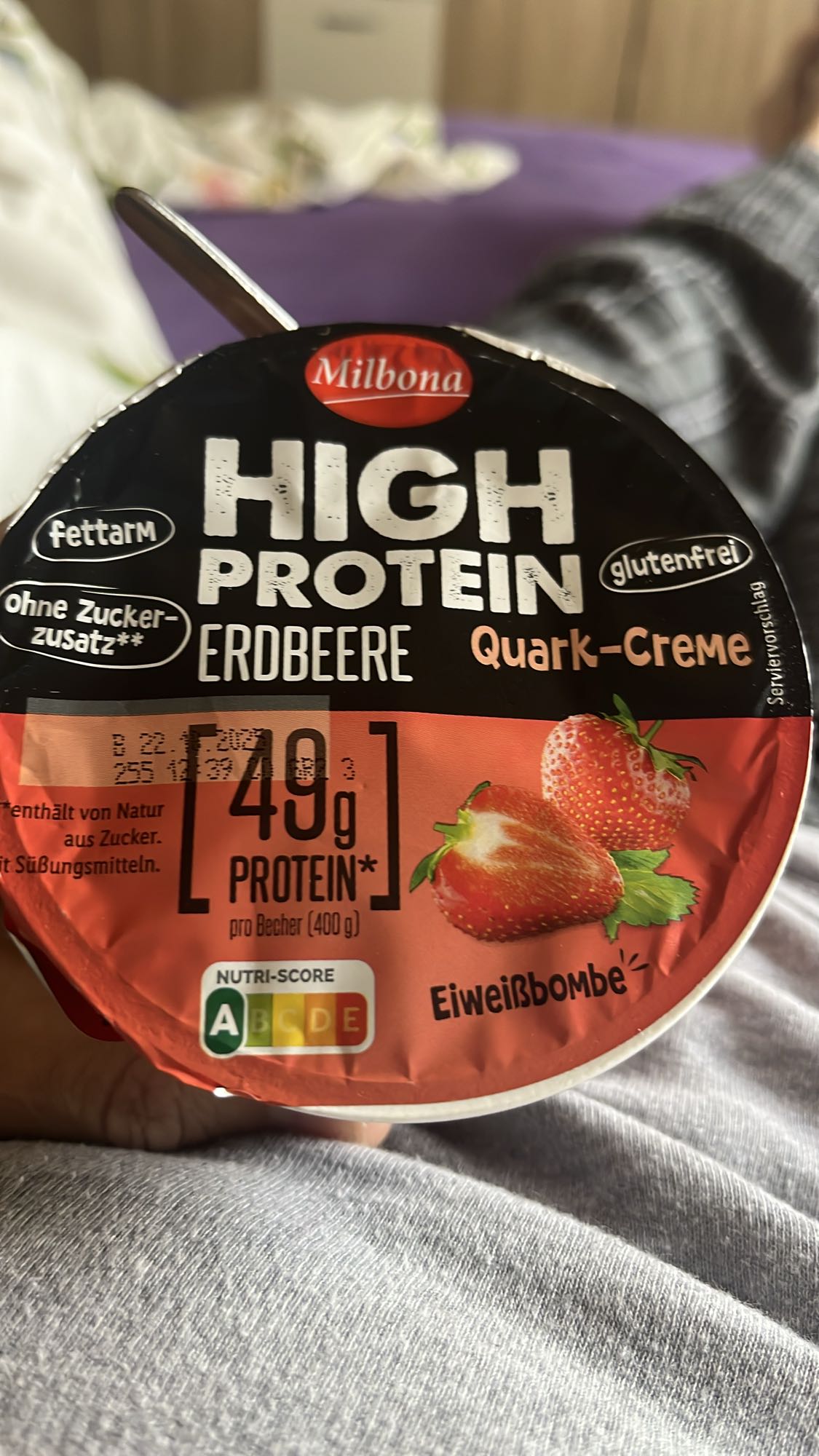 High Protein Erdbeer Quark
