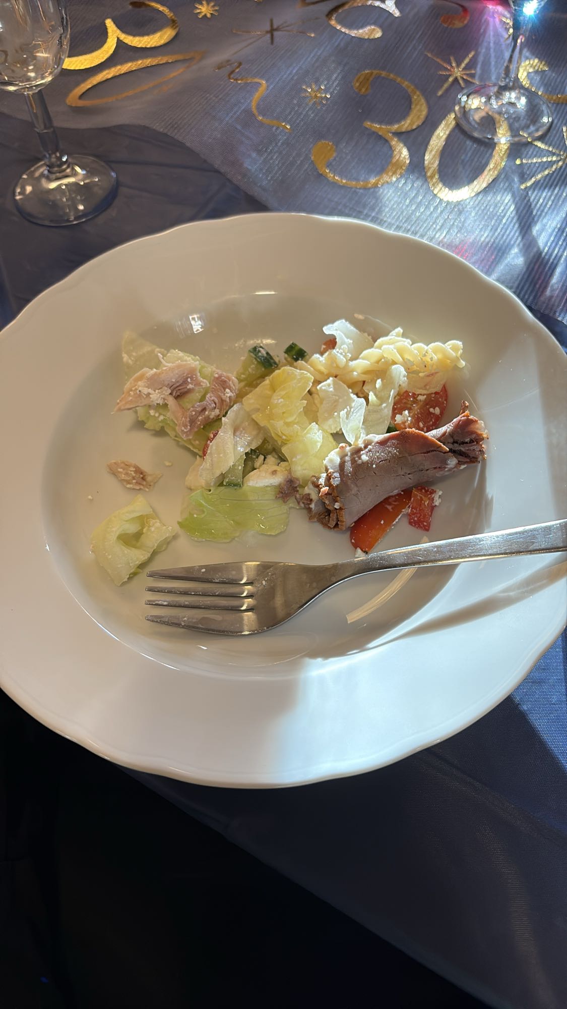 Pastasallad med rostbiff