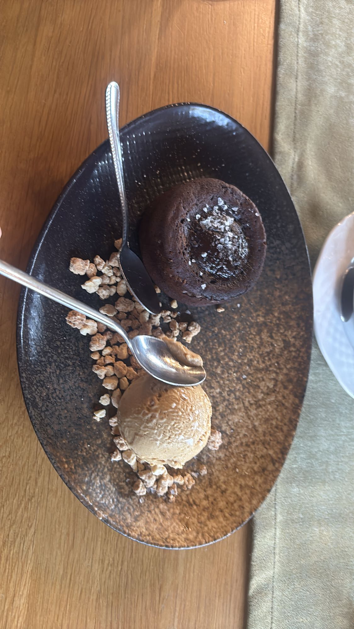 ciasto czekoladowe z lodami