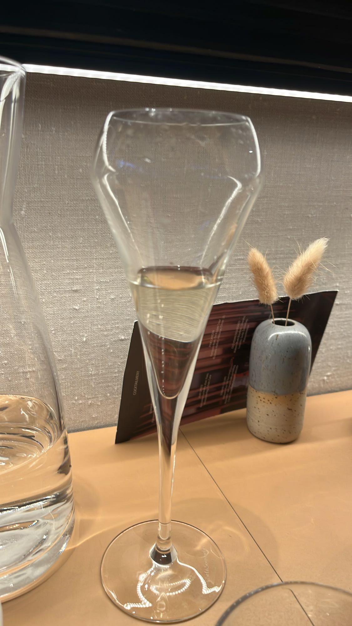 Glas mousserande vin