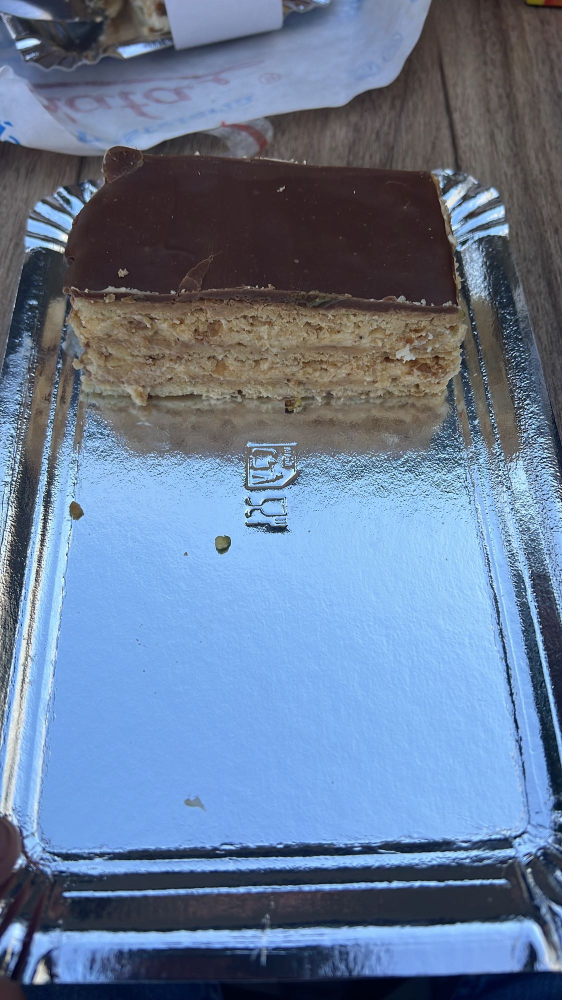 pastel de galleta y chocolate