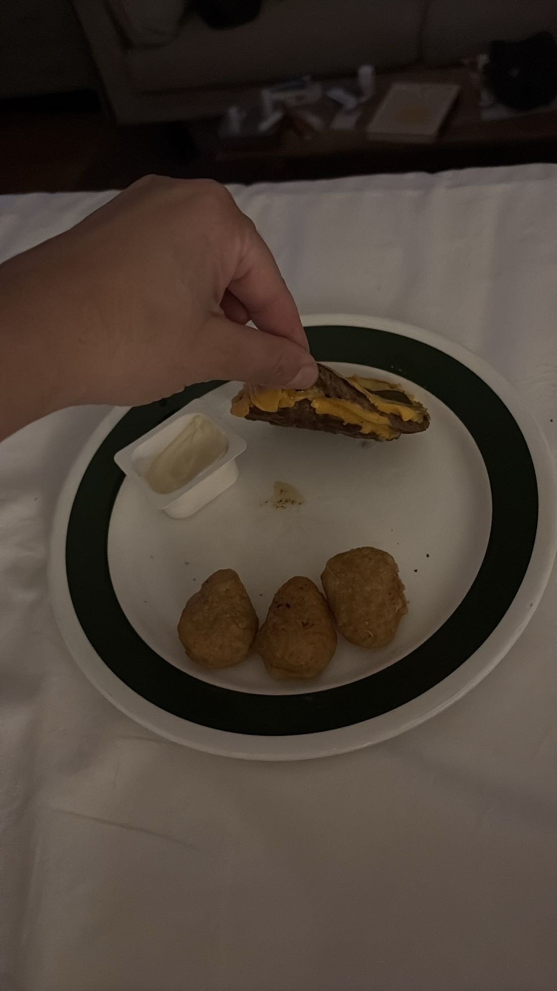 Nuggets och ostburgare