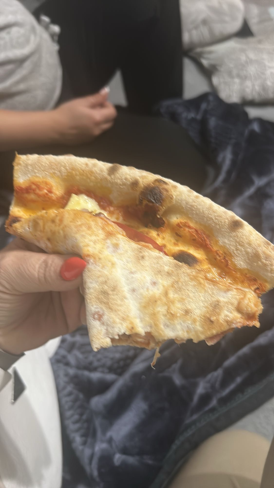 Kawałek pizzy margherita