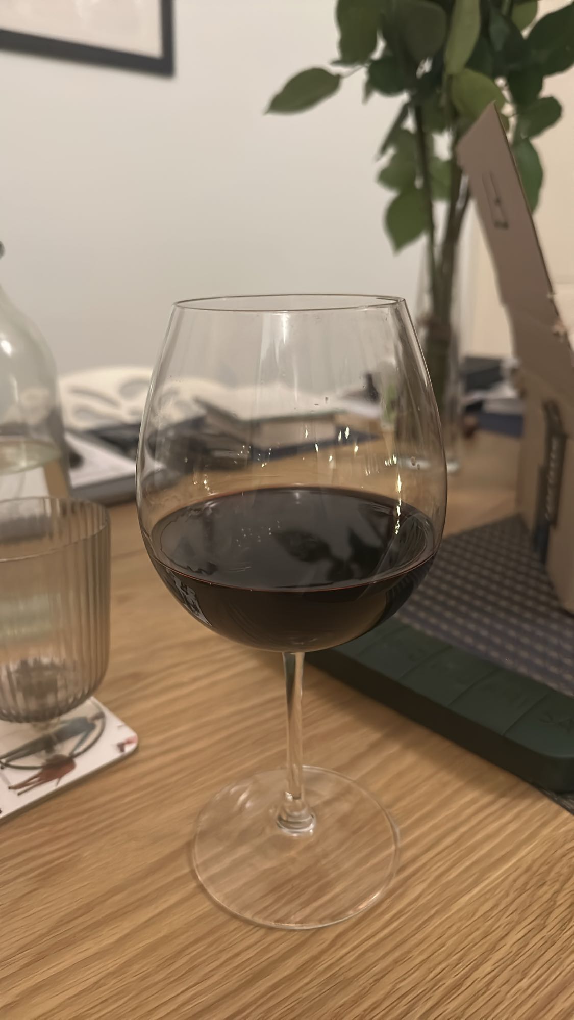 Glass of red wine