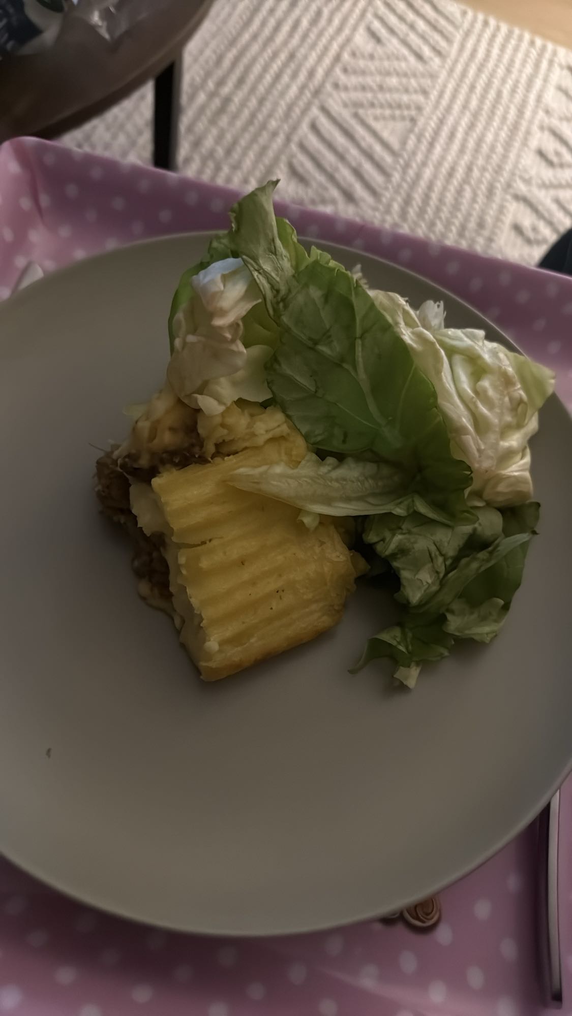 hachis parmentier salade