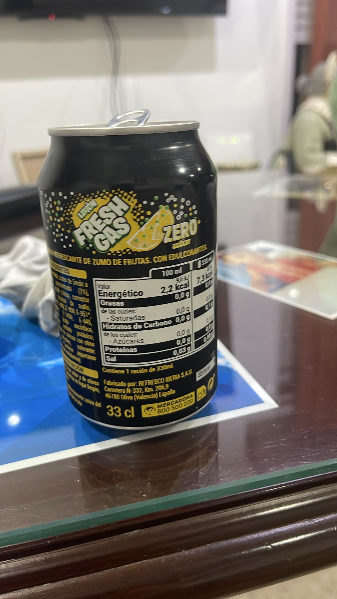 refresco zero limón