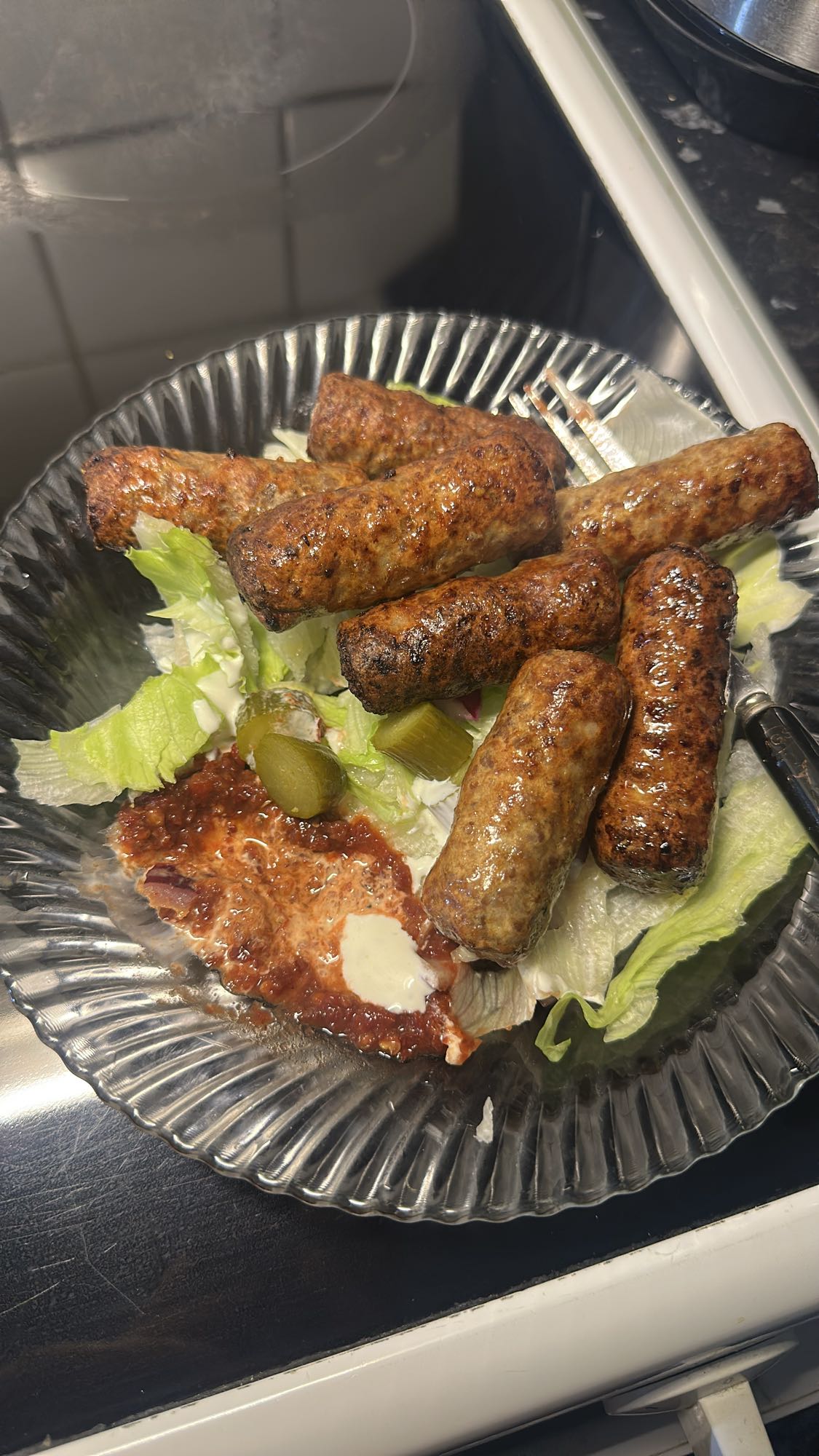Cevapcici med sallad