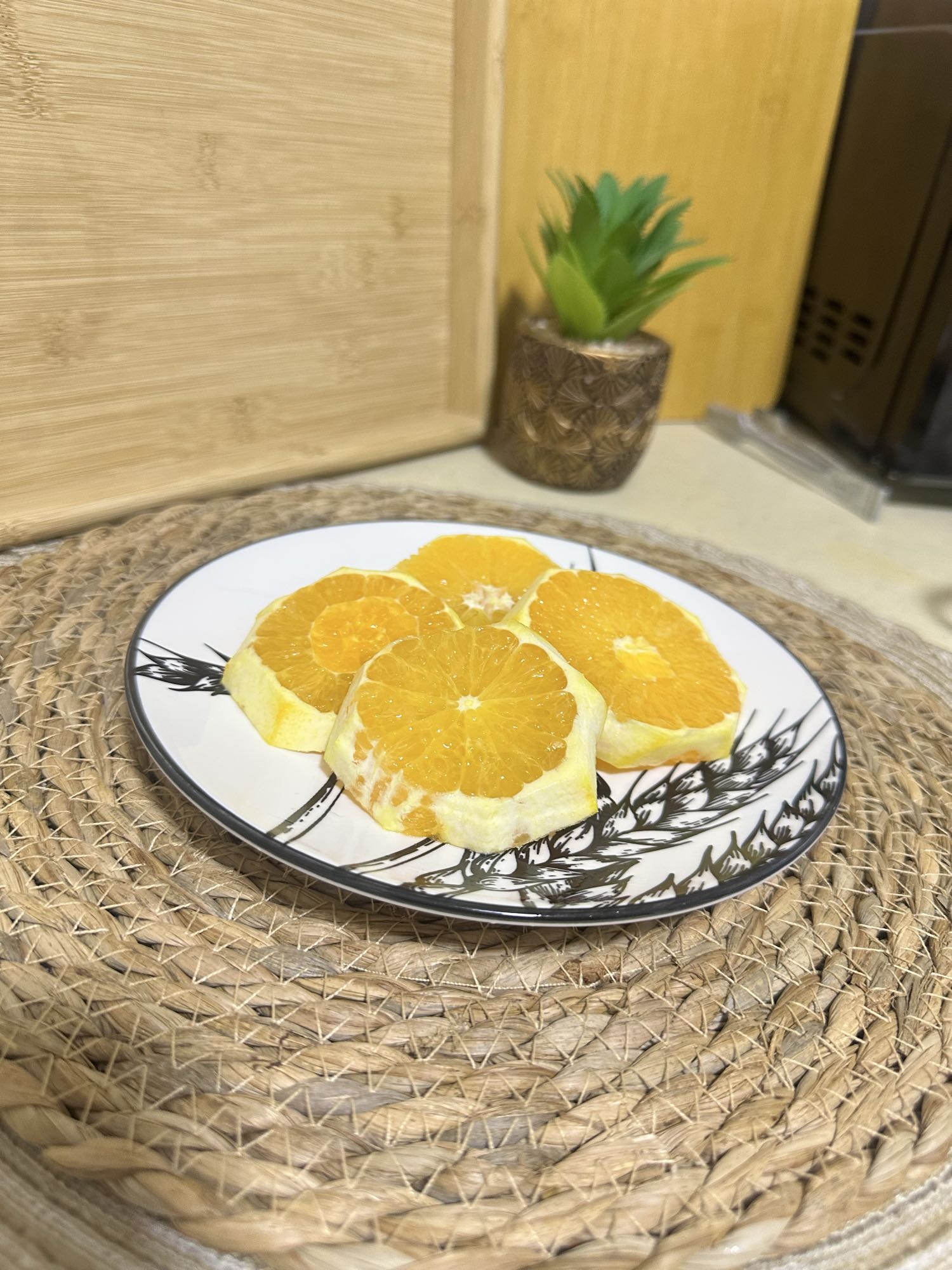 Sliced Orange Plate