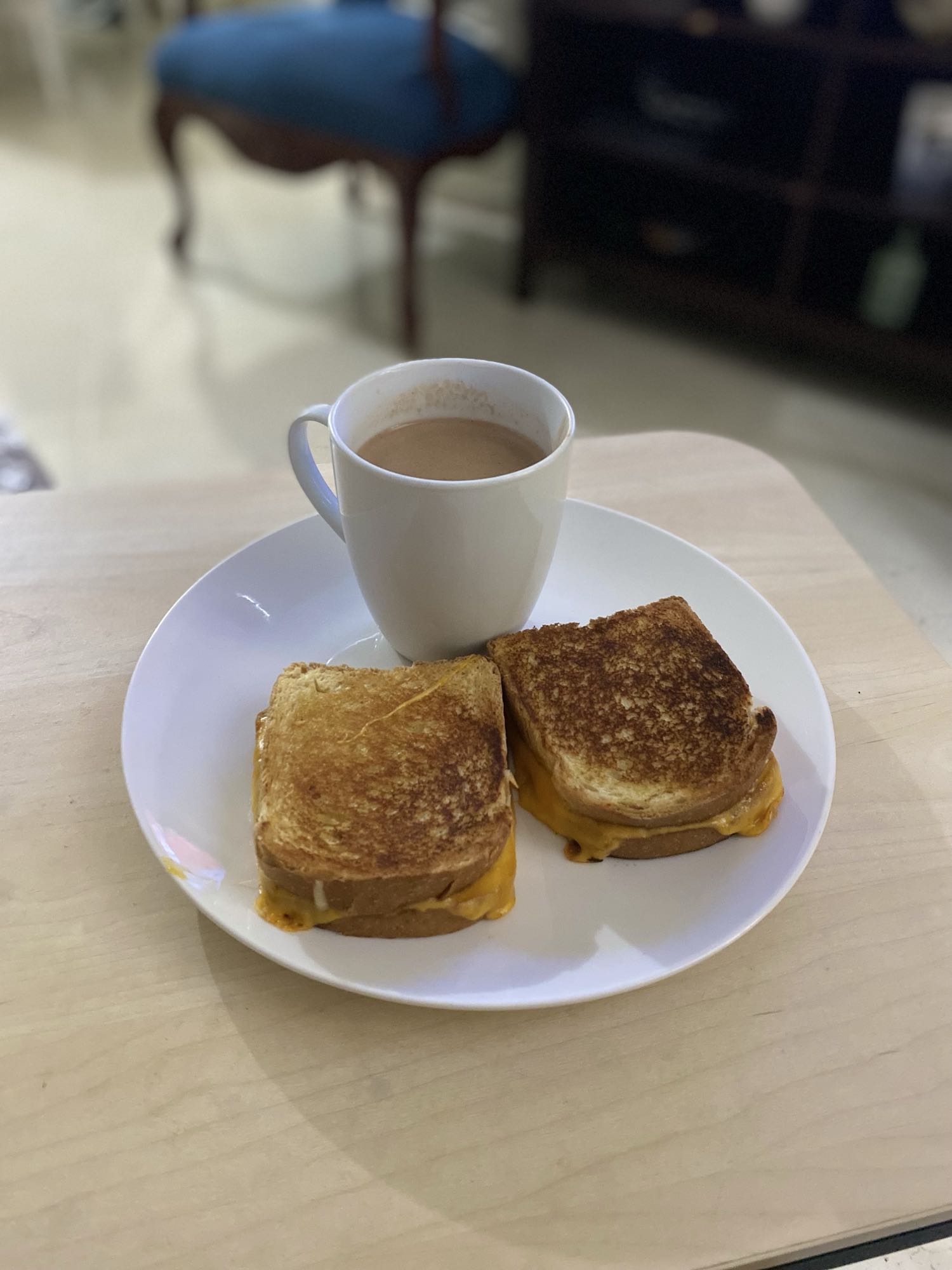 Sándwich de queso y chocolate