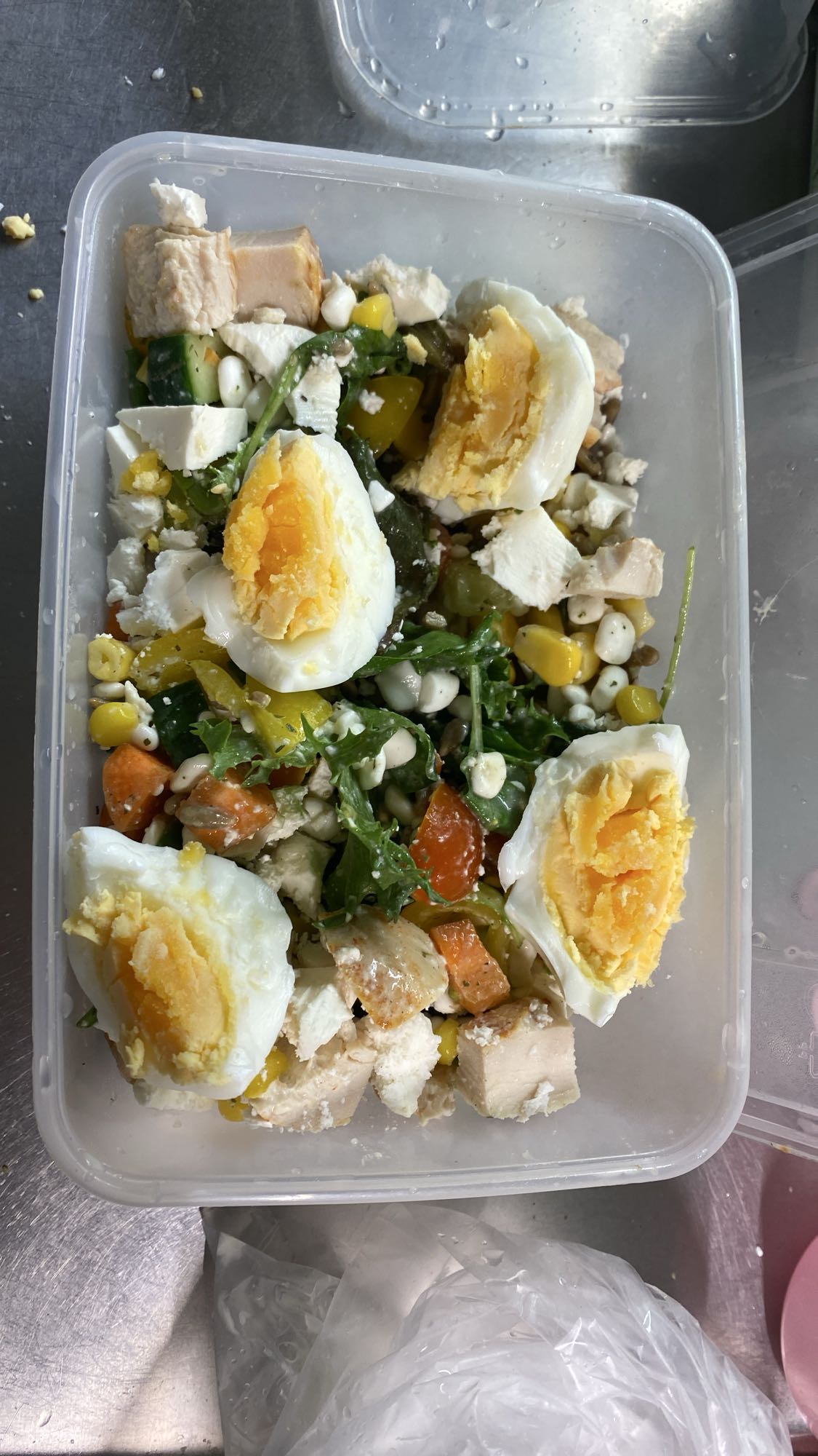 Kycklingsallad utan ägg