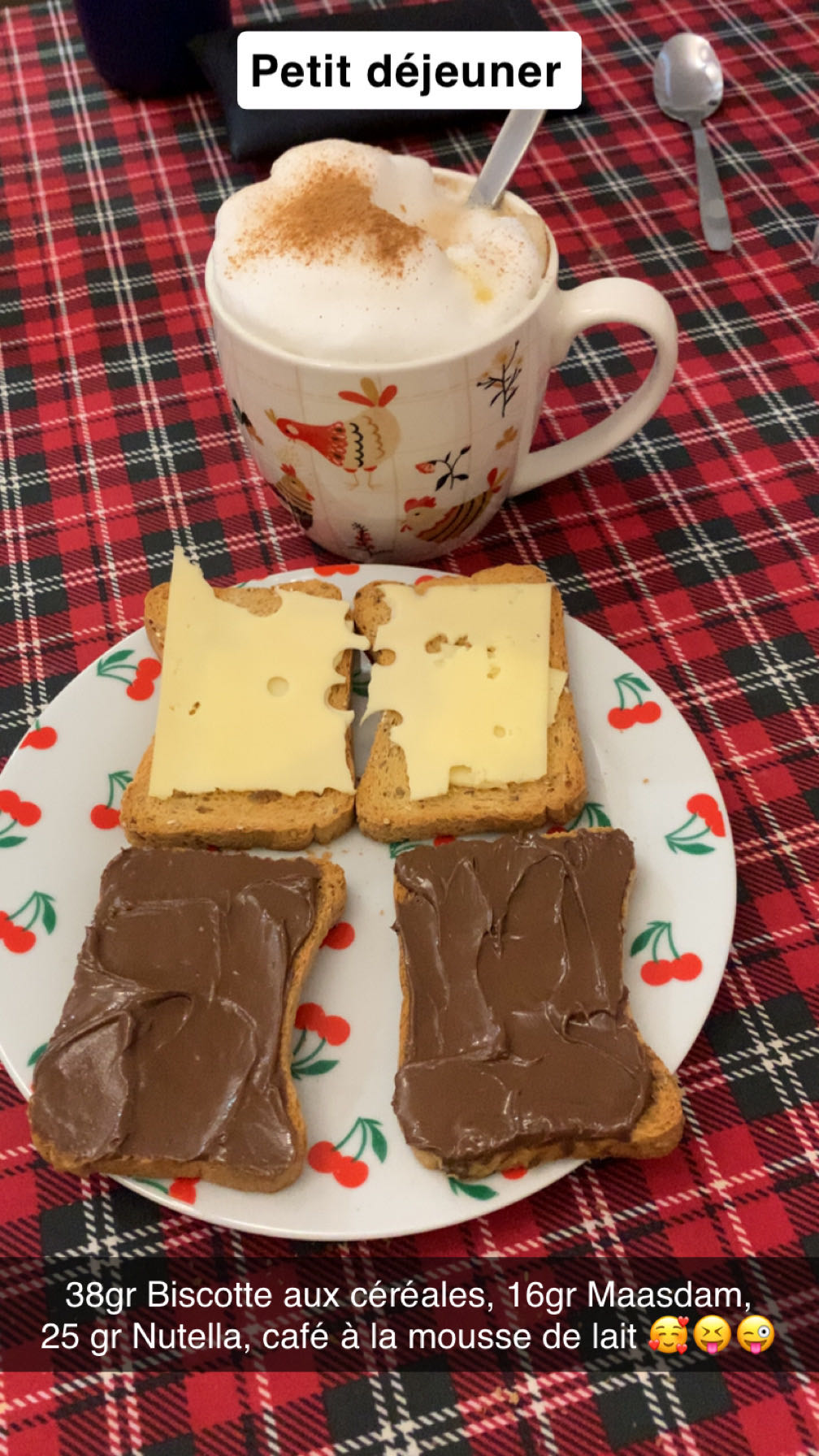 Petit déjeuner biscotte