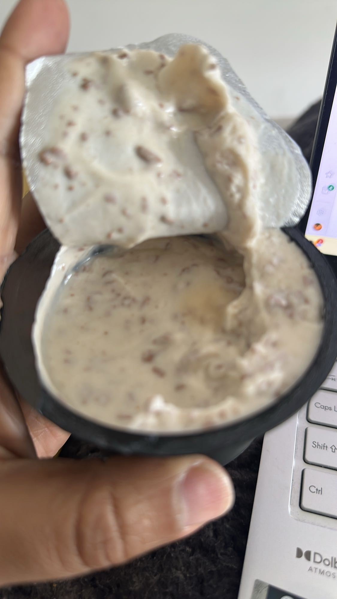 chocolate chip yogurt cup