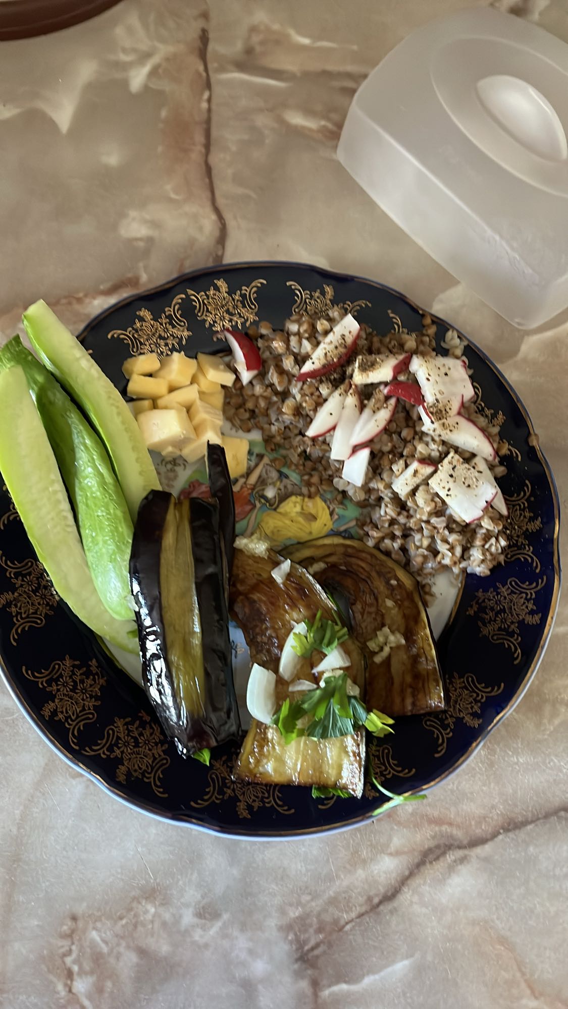 гречка с овощами