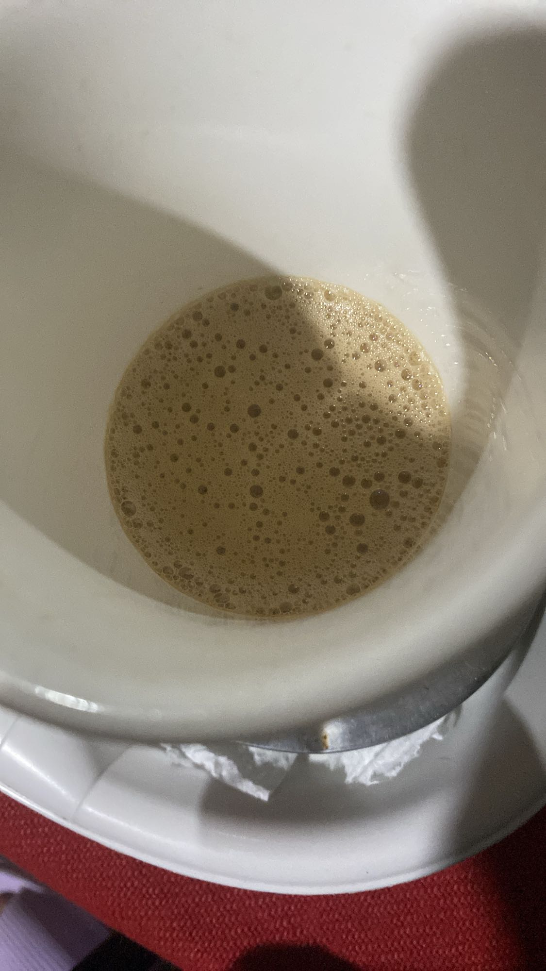 Cup of coffee with milk