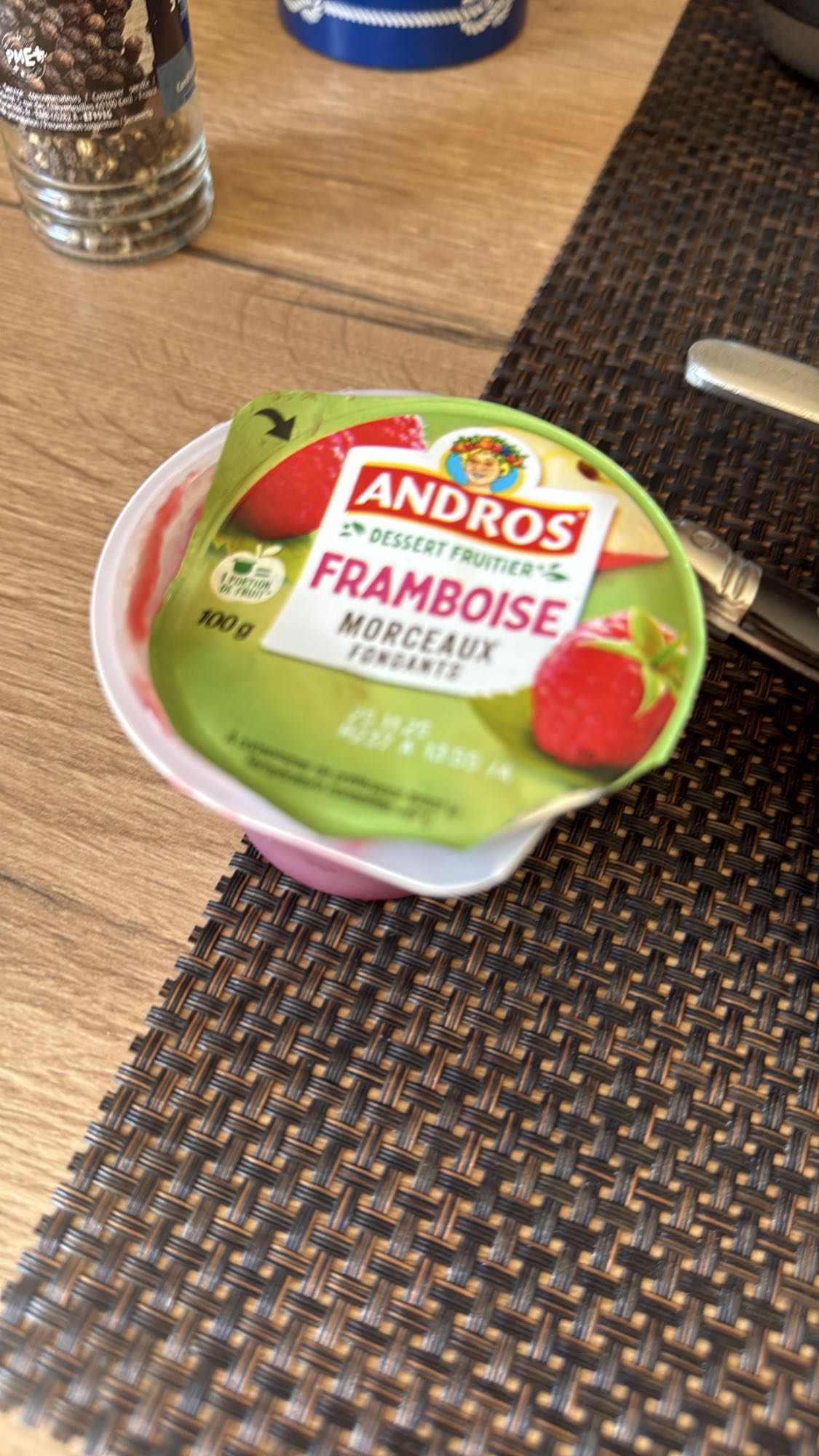 Dessert framboise Andros