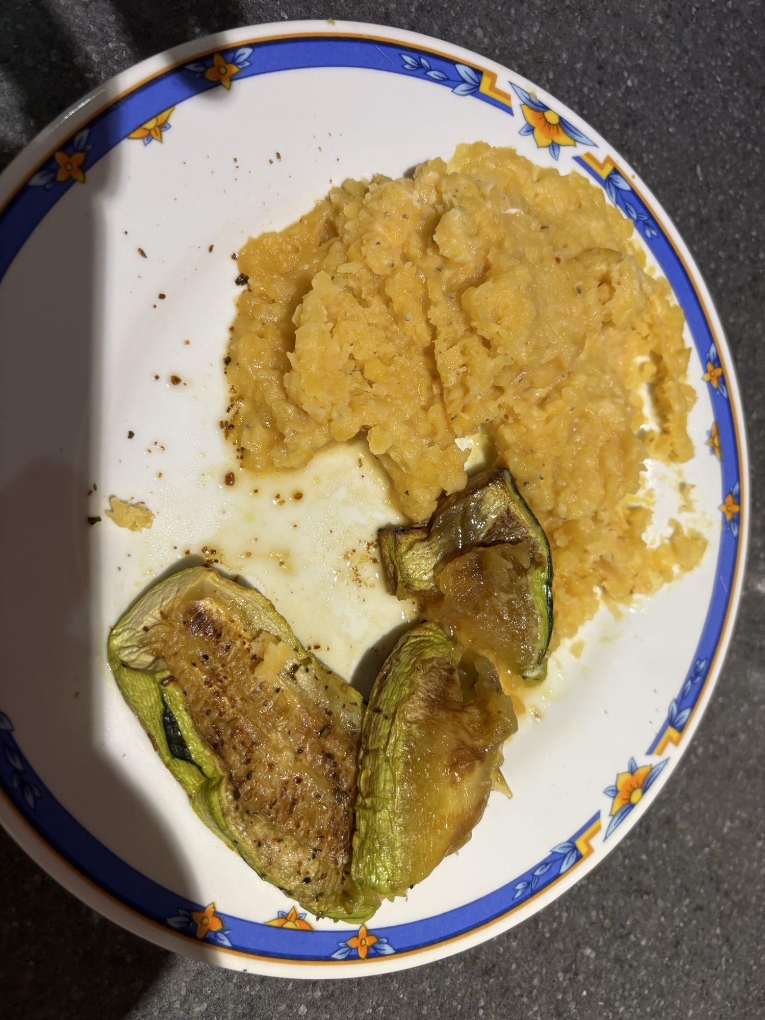 Lentille corail et courgette