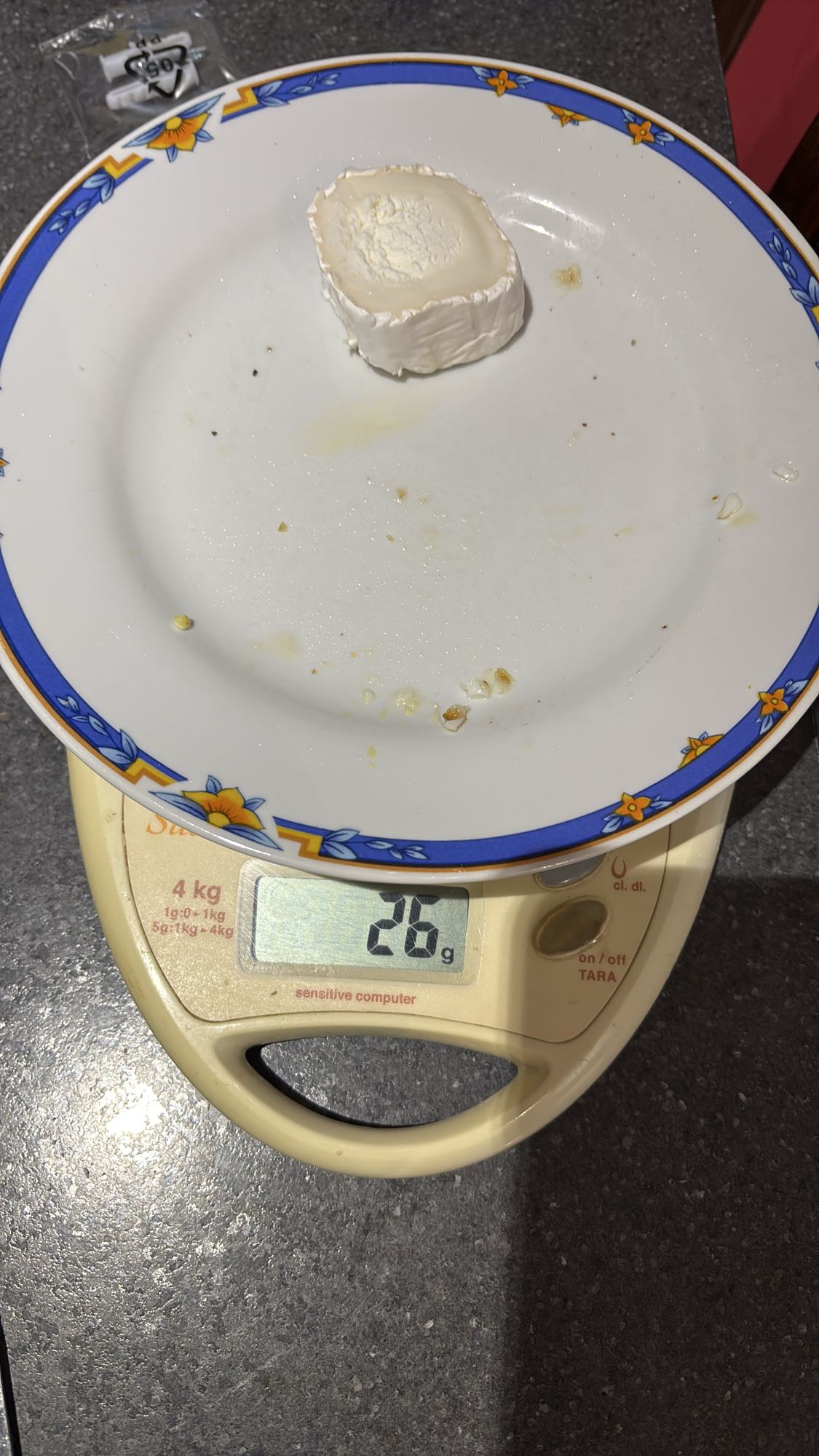 Tranche de fromage de chèvre