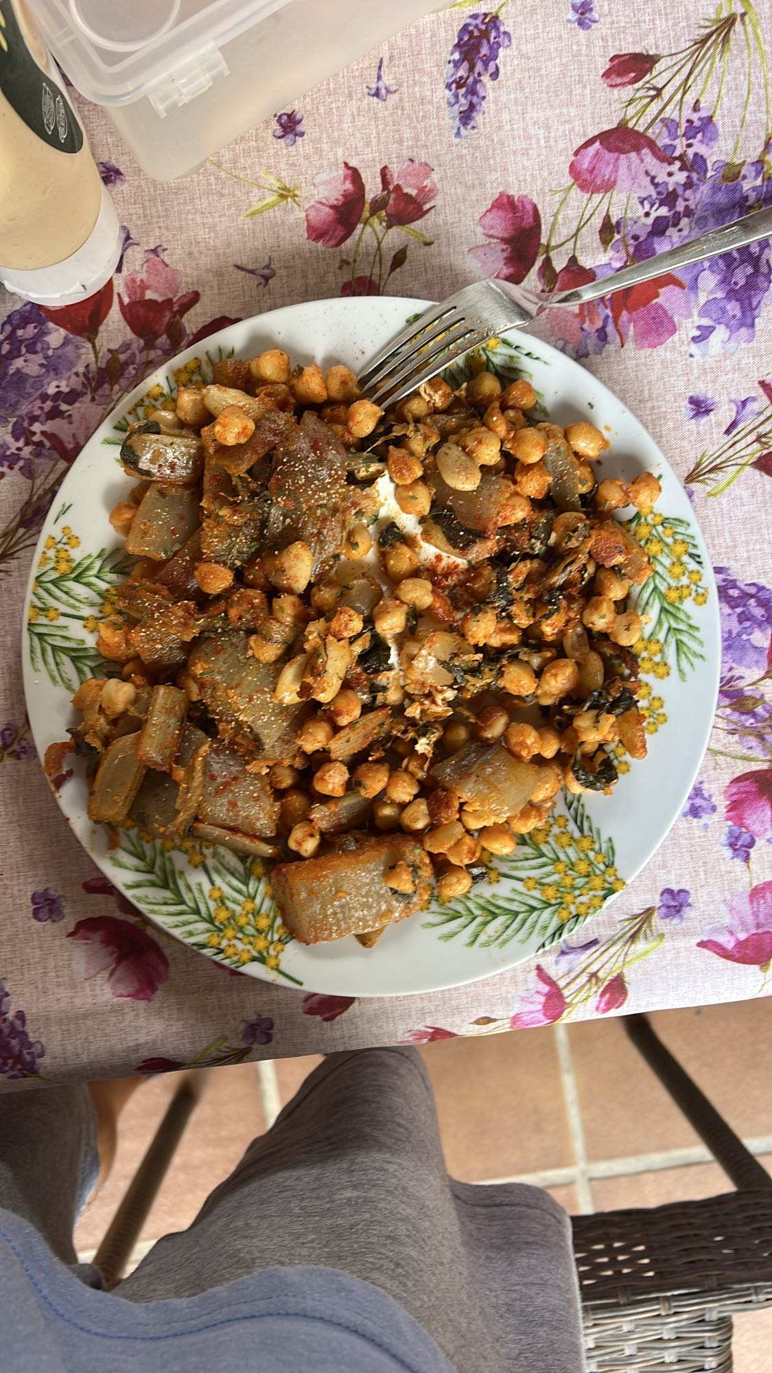 guiso de garbanzos y acelgas