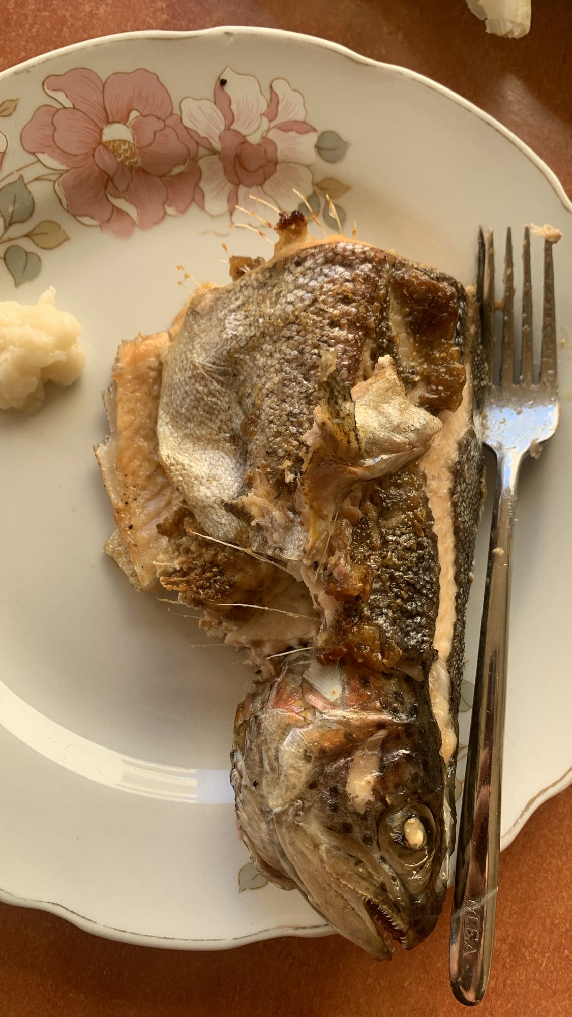Grilled Trout with Mash