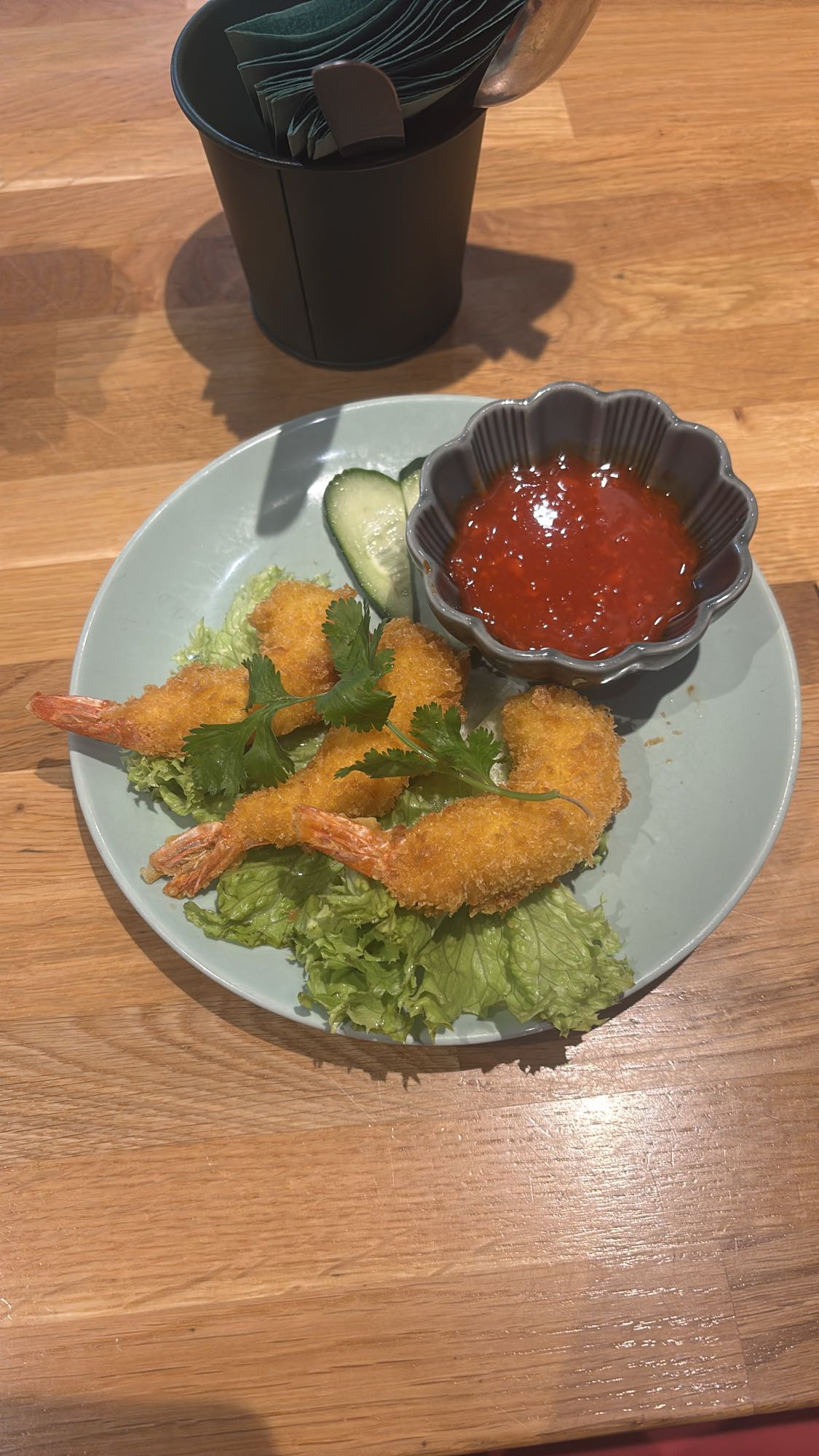 Krewetki w panierce z sosem