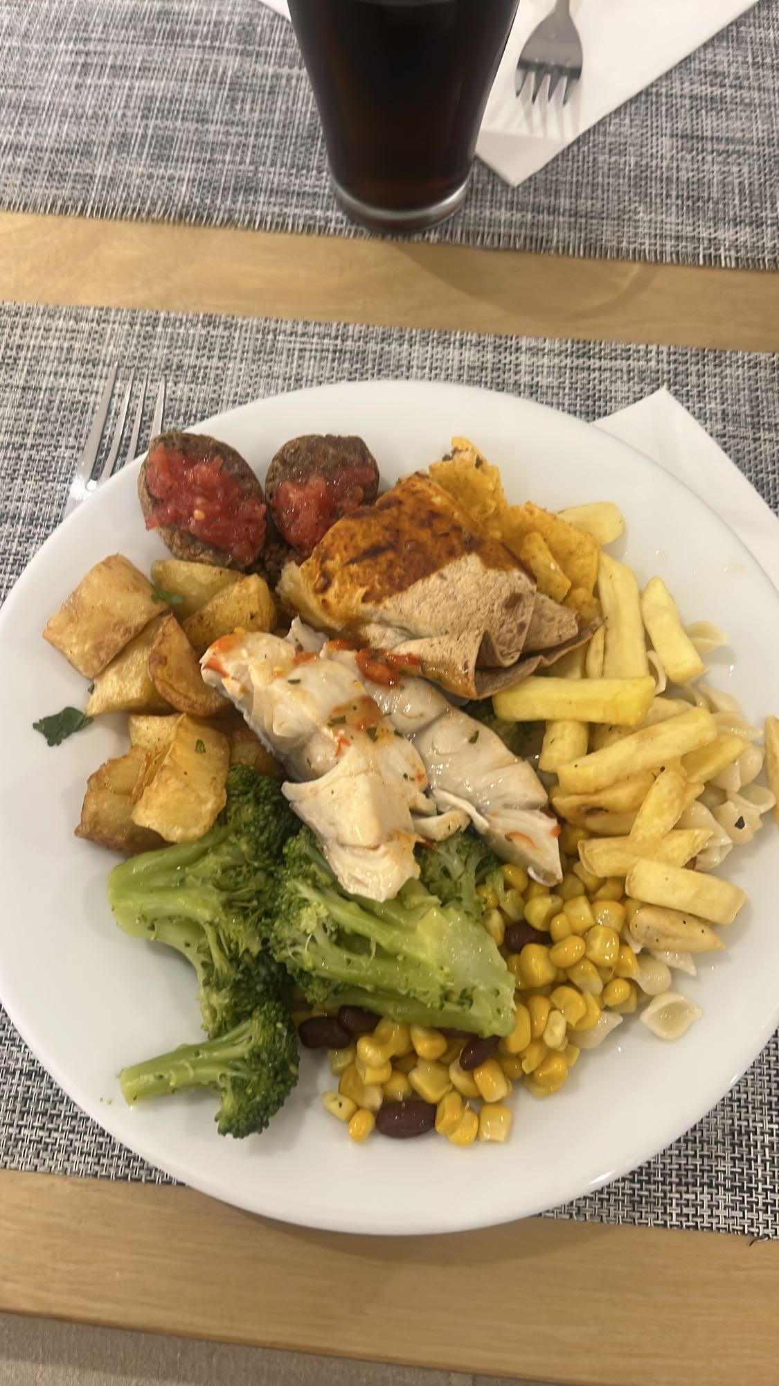 Teller mit Hähnchen & Gemüse