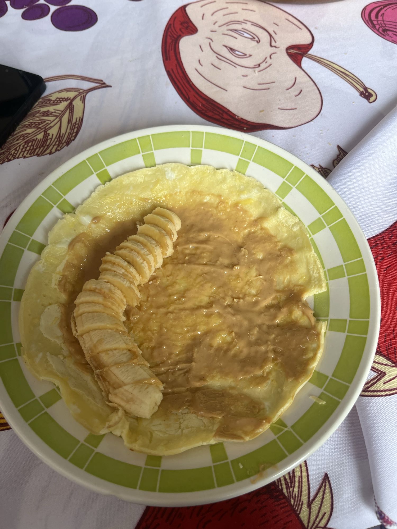 Panqueca com banana