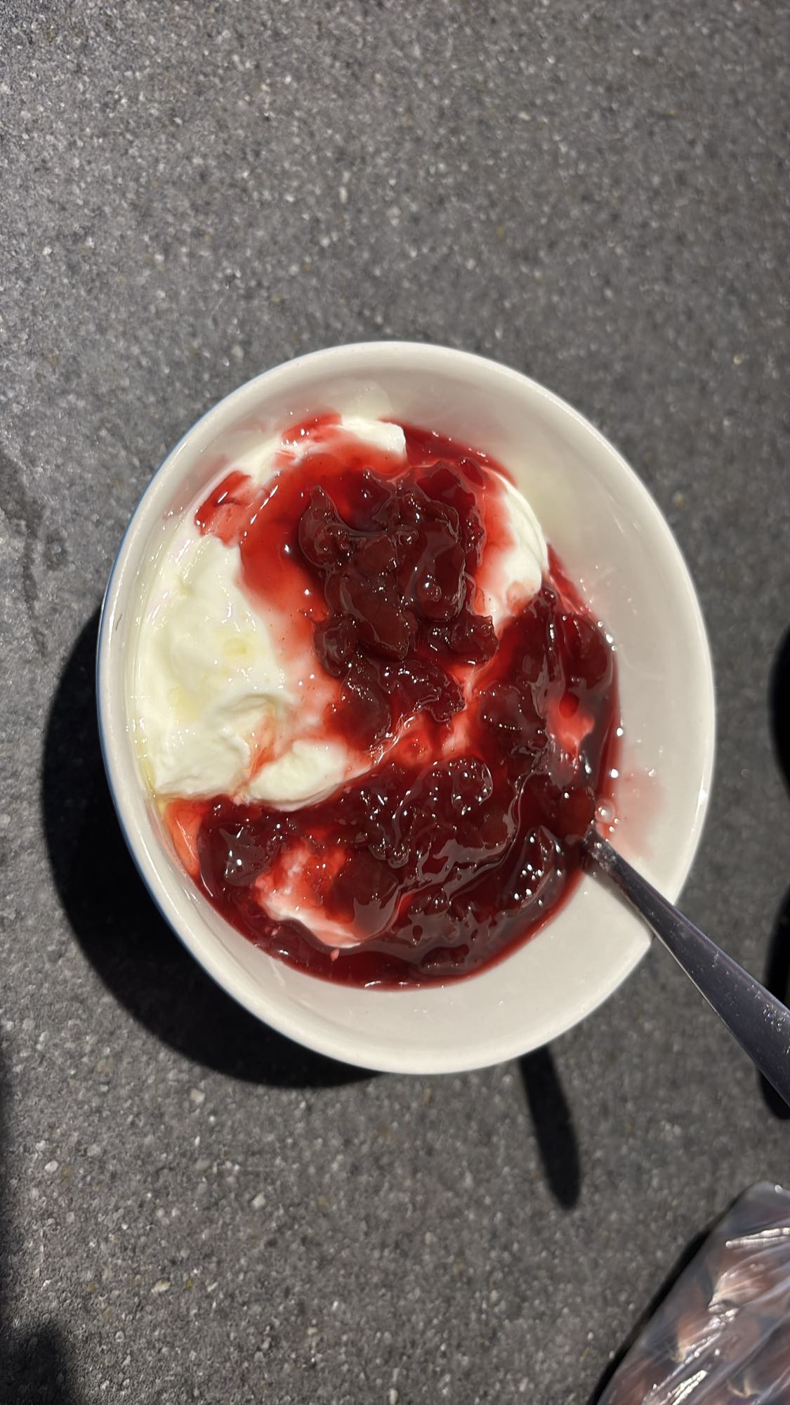 Fromage blanc et confiture