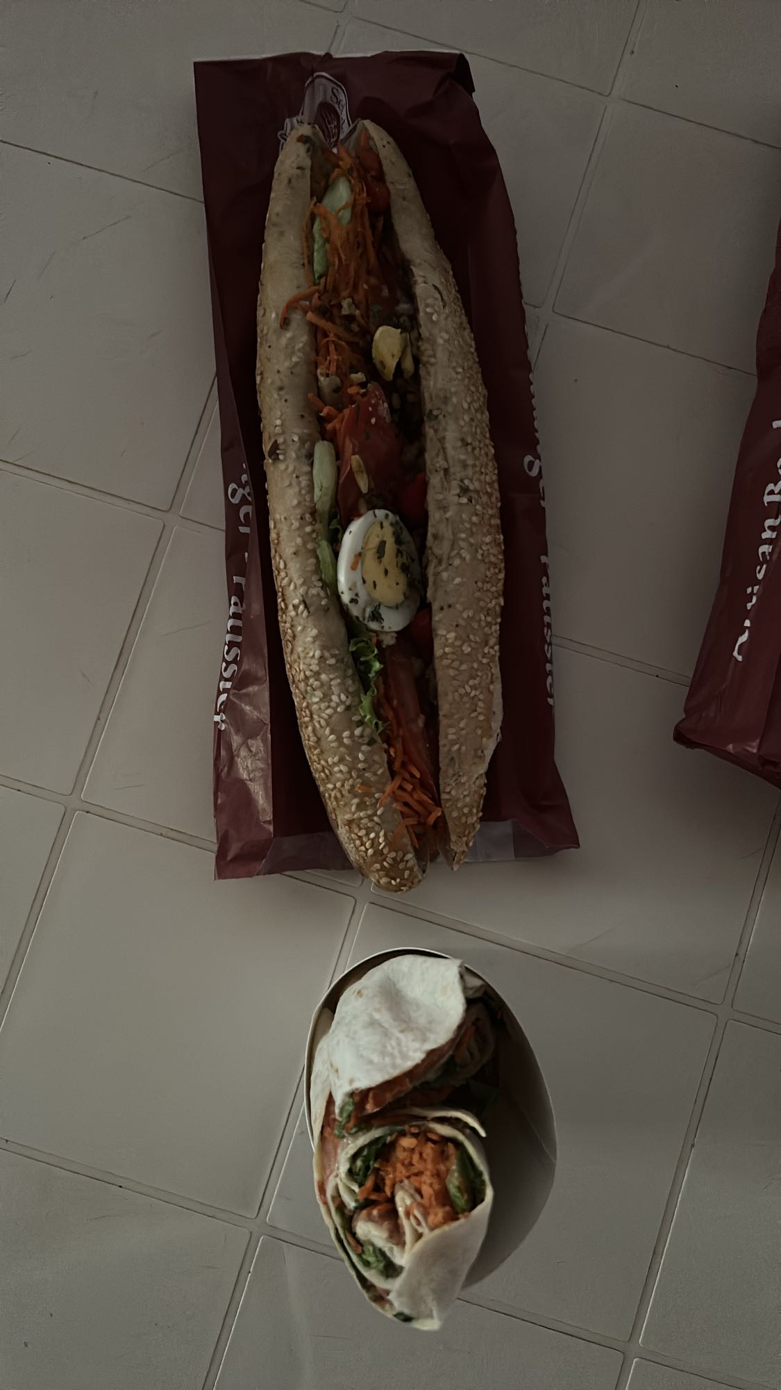 Sandwich et wrap mixte