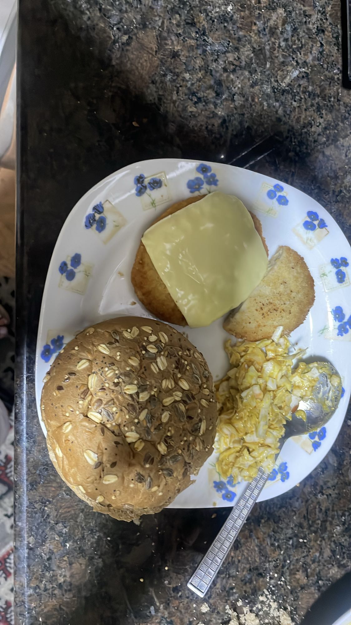 Chicken Burger Plate