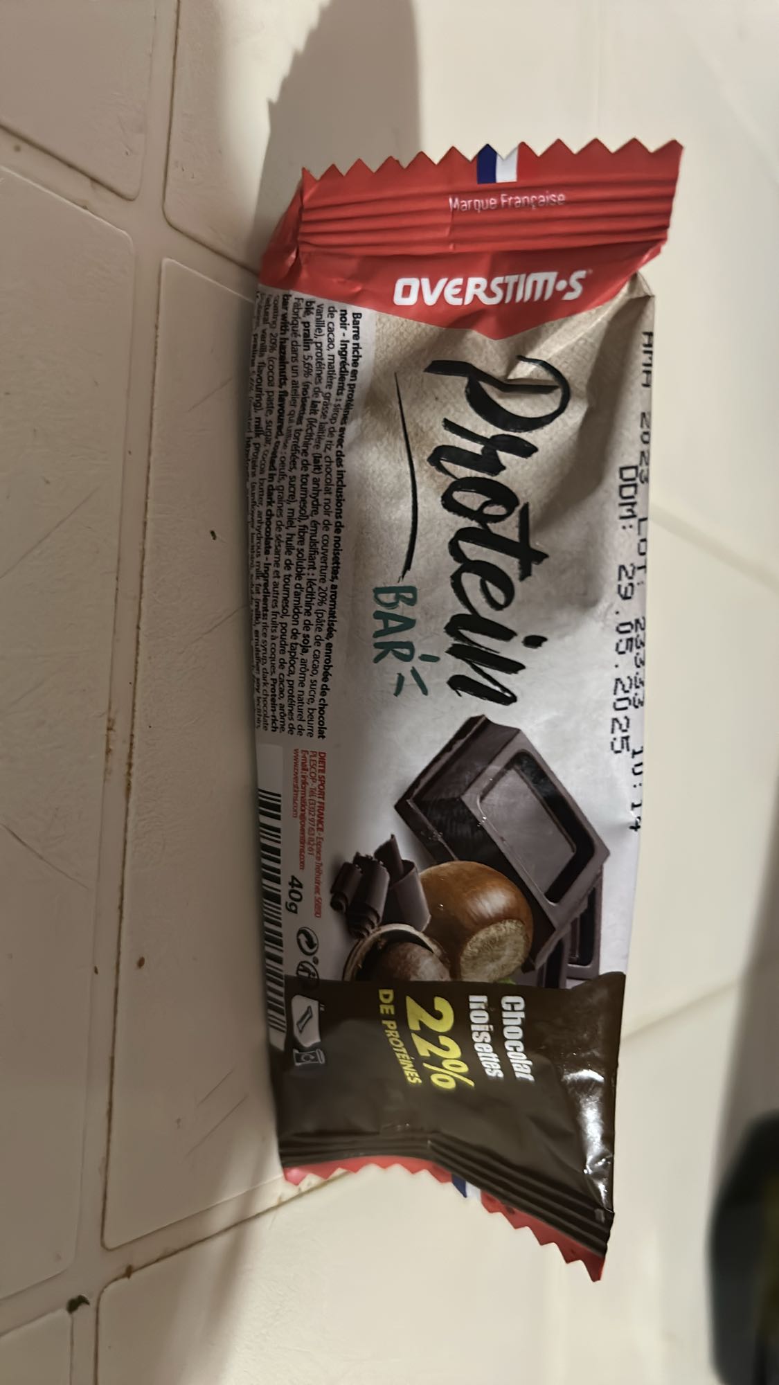 Barre protéinée choco