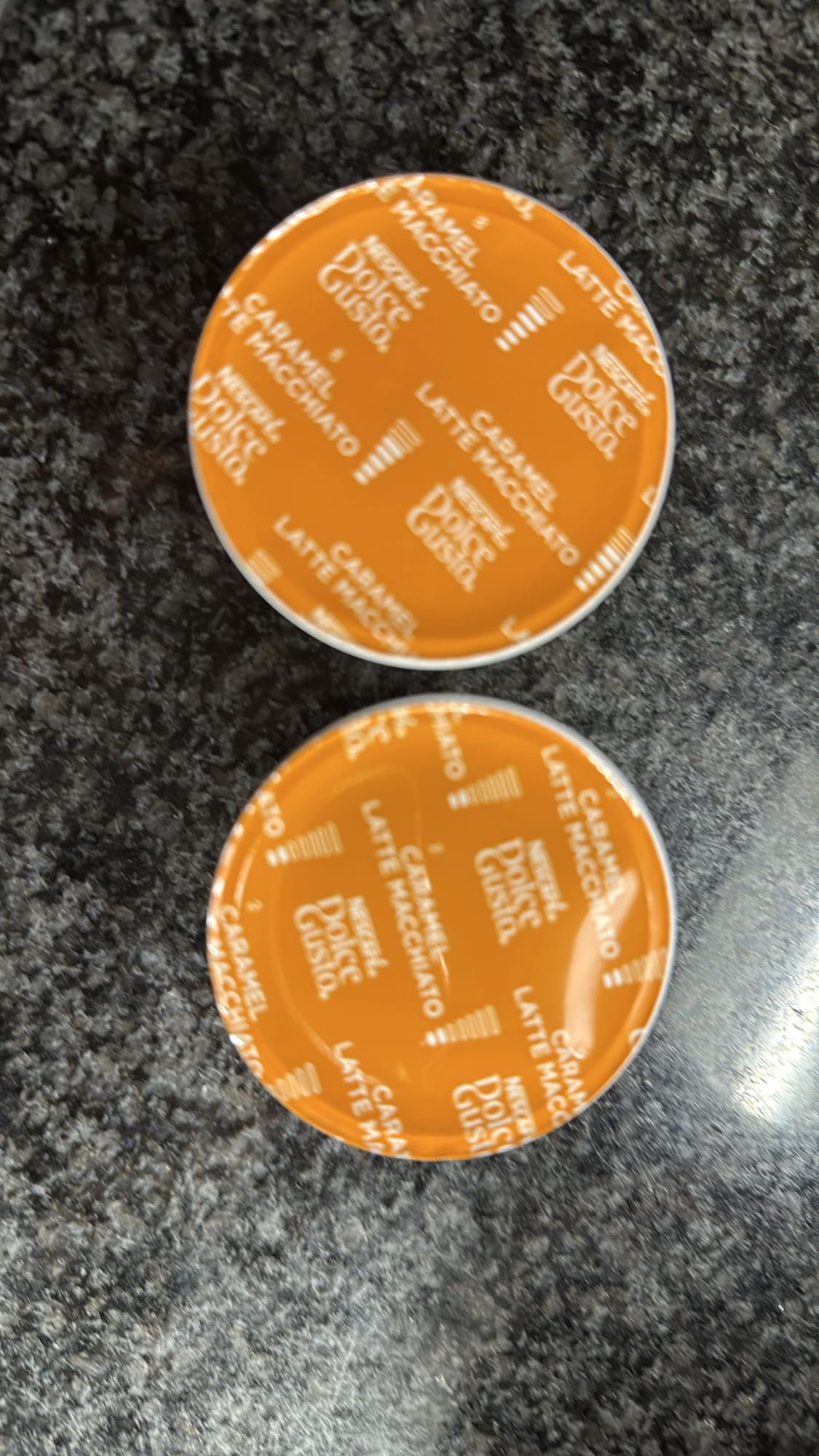 Caramel latte macchiato cups