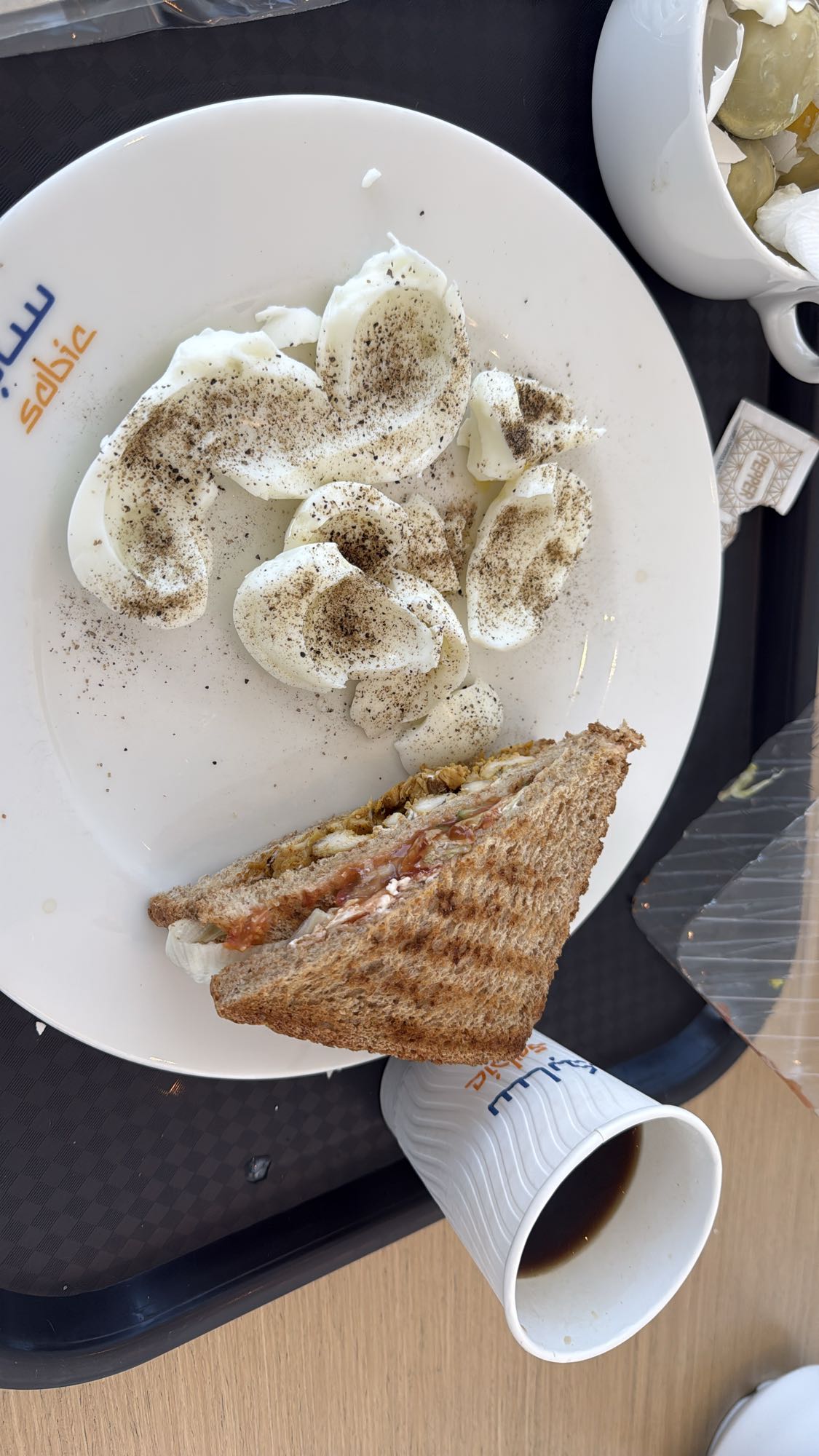 Eggs and Sandwich Plate