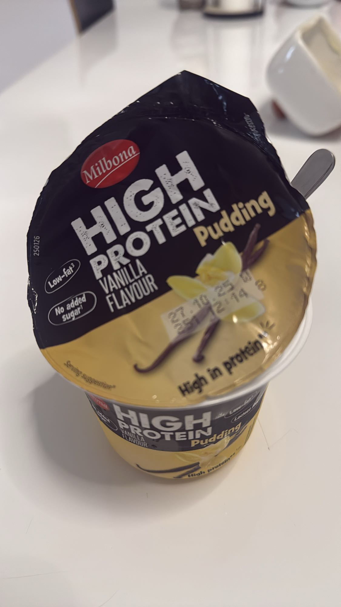 Budincă proteică vanilie