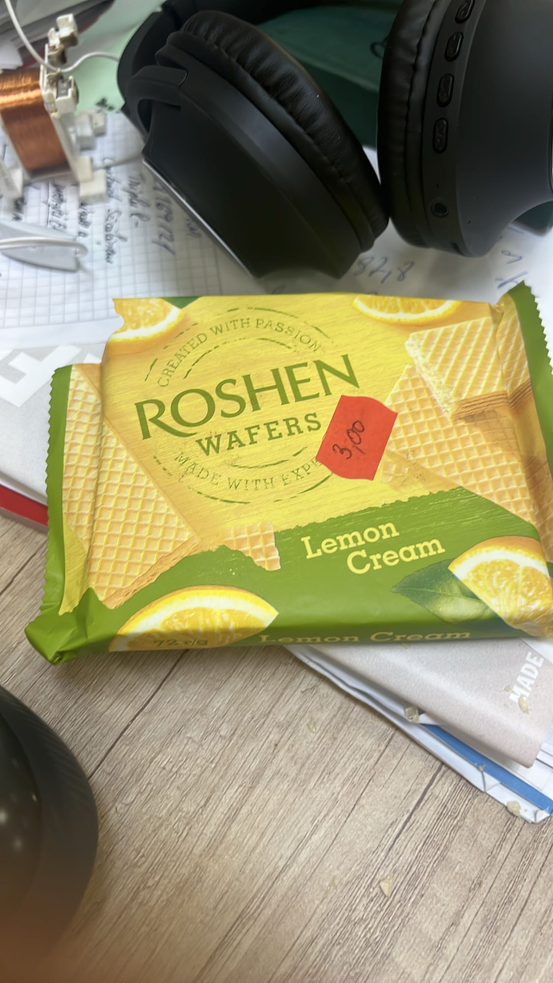 Napolitane cu cremă de lămâie